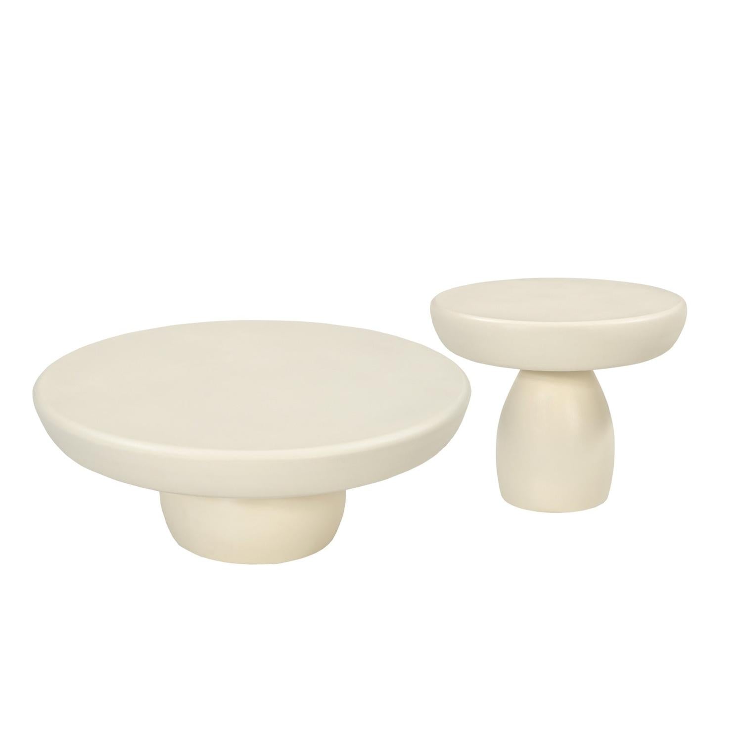 Couchtisch Dune Ø80cm - Cremeweiß-Couchtische-Livingfurn-le canapé