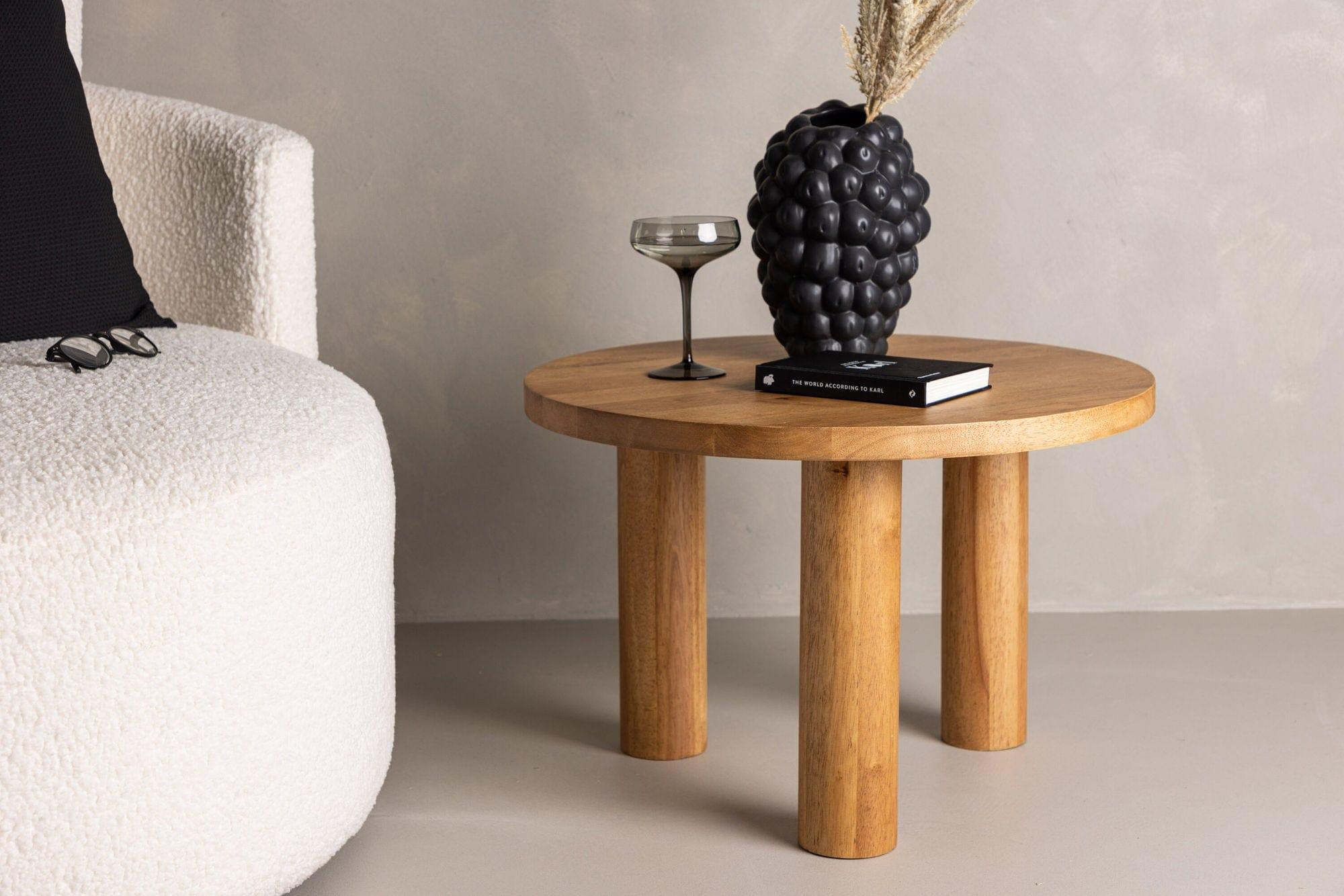 Couchtisch Duxbury Ø60cm - Hellbraun-Couchtische-Venture Home-le canapé