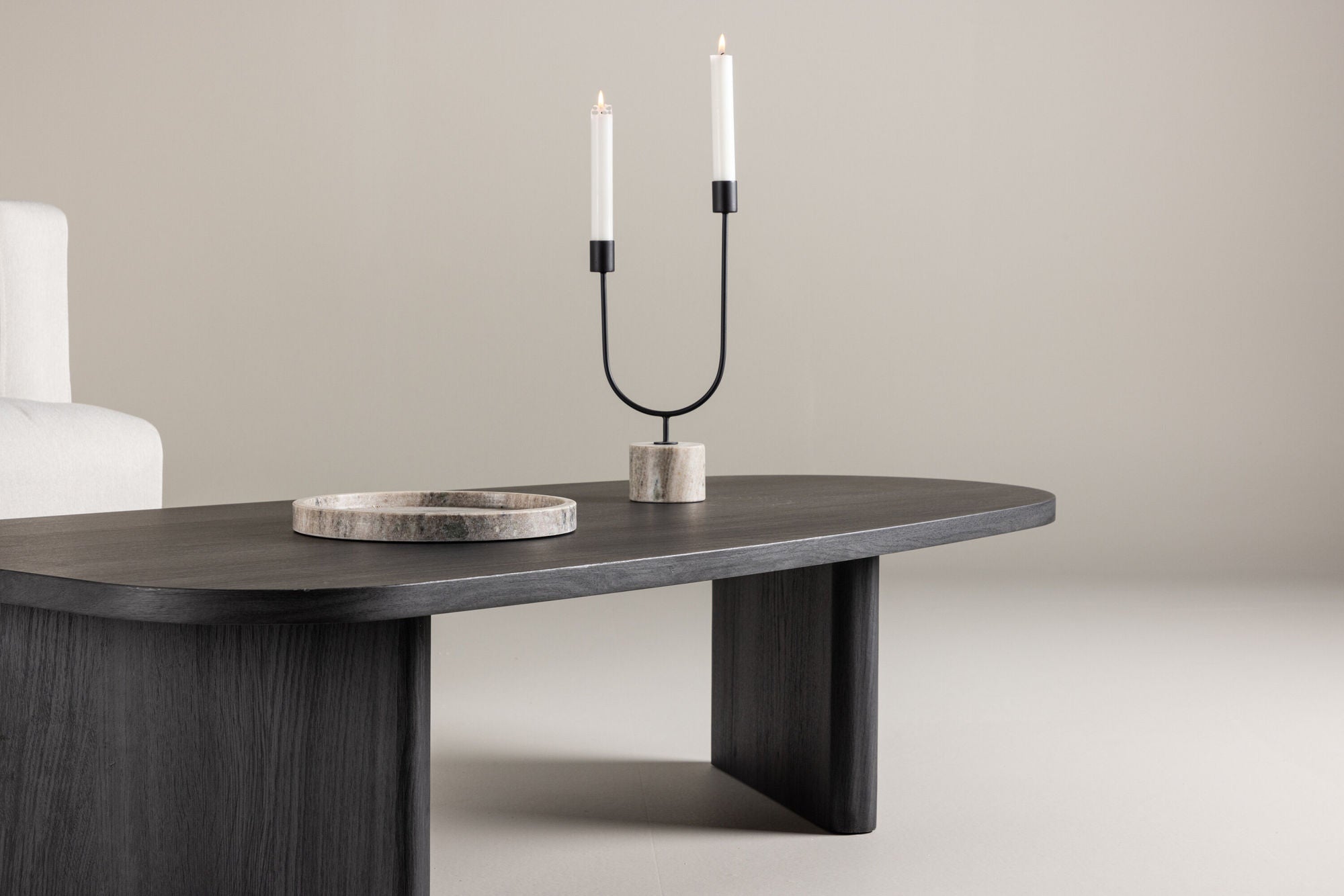 Couchtisch Grönvik 130cm - Schwarz-Couchtisch-Venture Home-le canapé