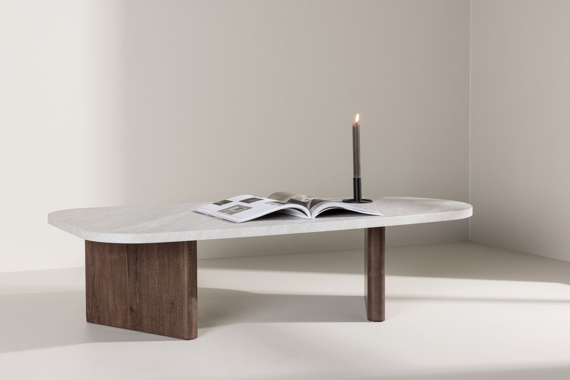 Couchtisch Grönvik - Grau/Mokka-Venture Home-le canapé