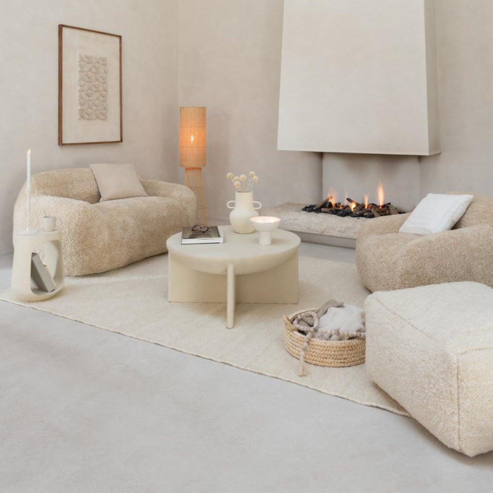 Couchtisch Halfy aus Mangoholz - Beige-Couchtisch-J-Line-le canapé