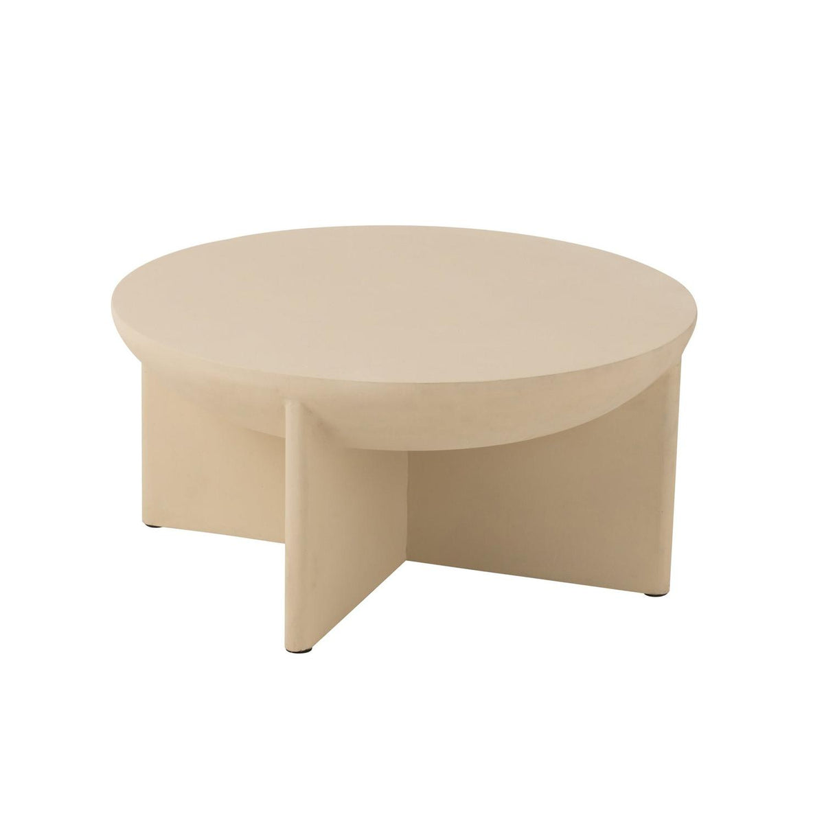 Couchtisch Halfy aus Mangoholz - Beige-Couchtische-J-Line-le canapé