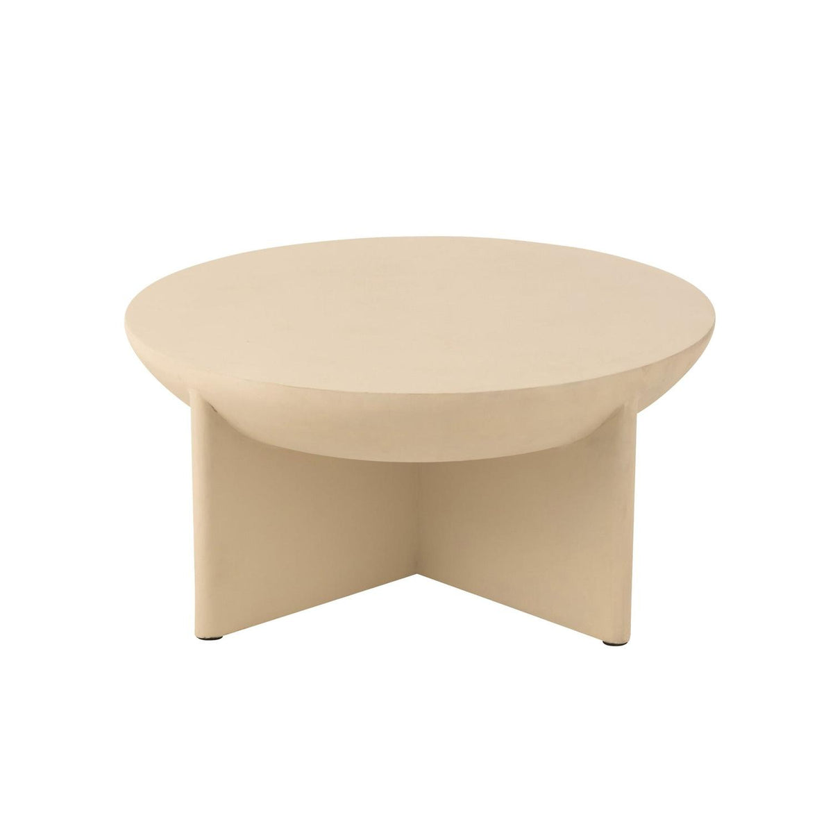 Couchtisch Halfy aus Mangoholz - Beige-Couchtische-J-Line-le canapé