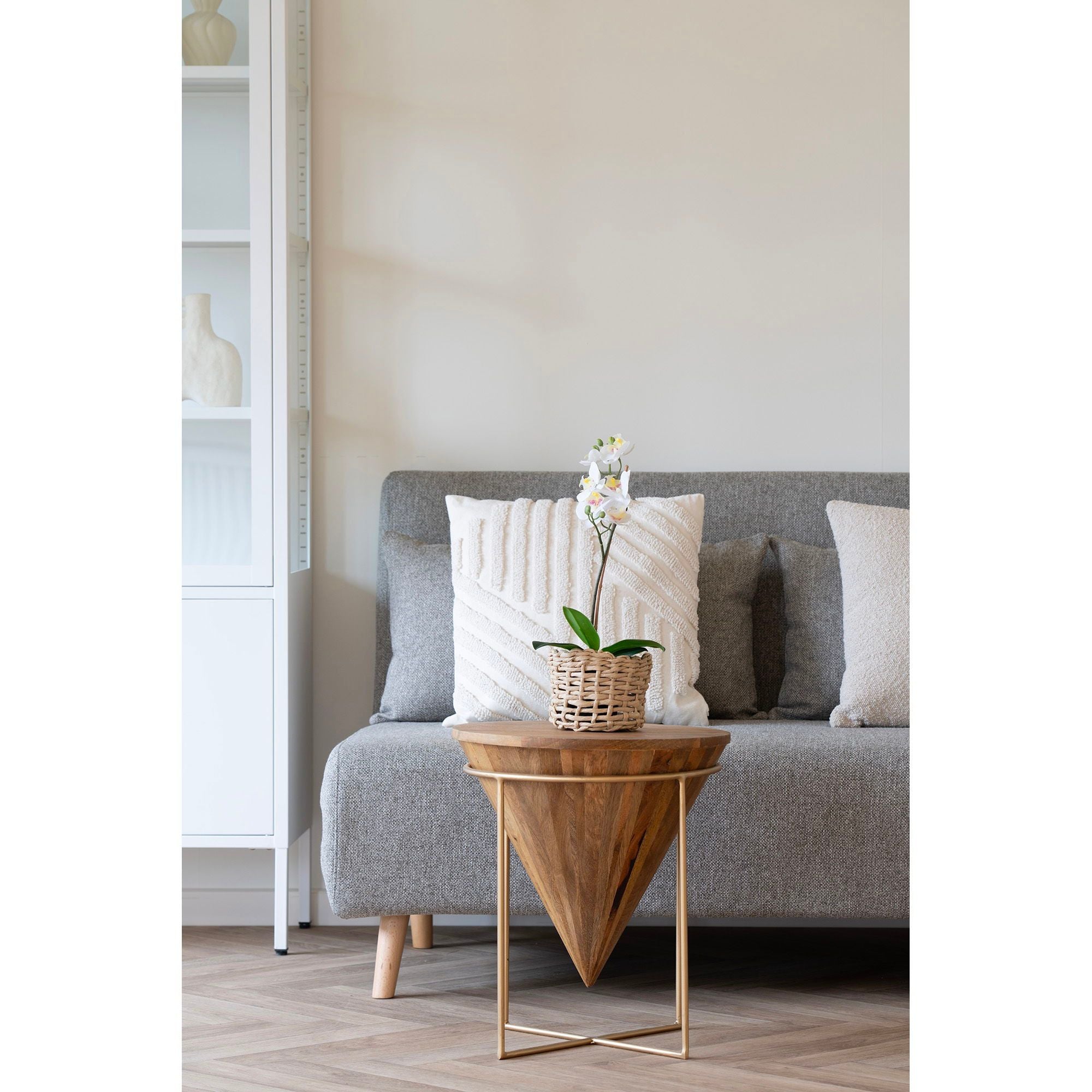 Couchtisch Hapur Ø45cm aus MangoholzCouchtisch