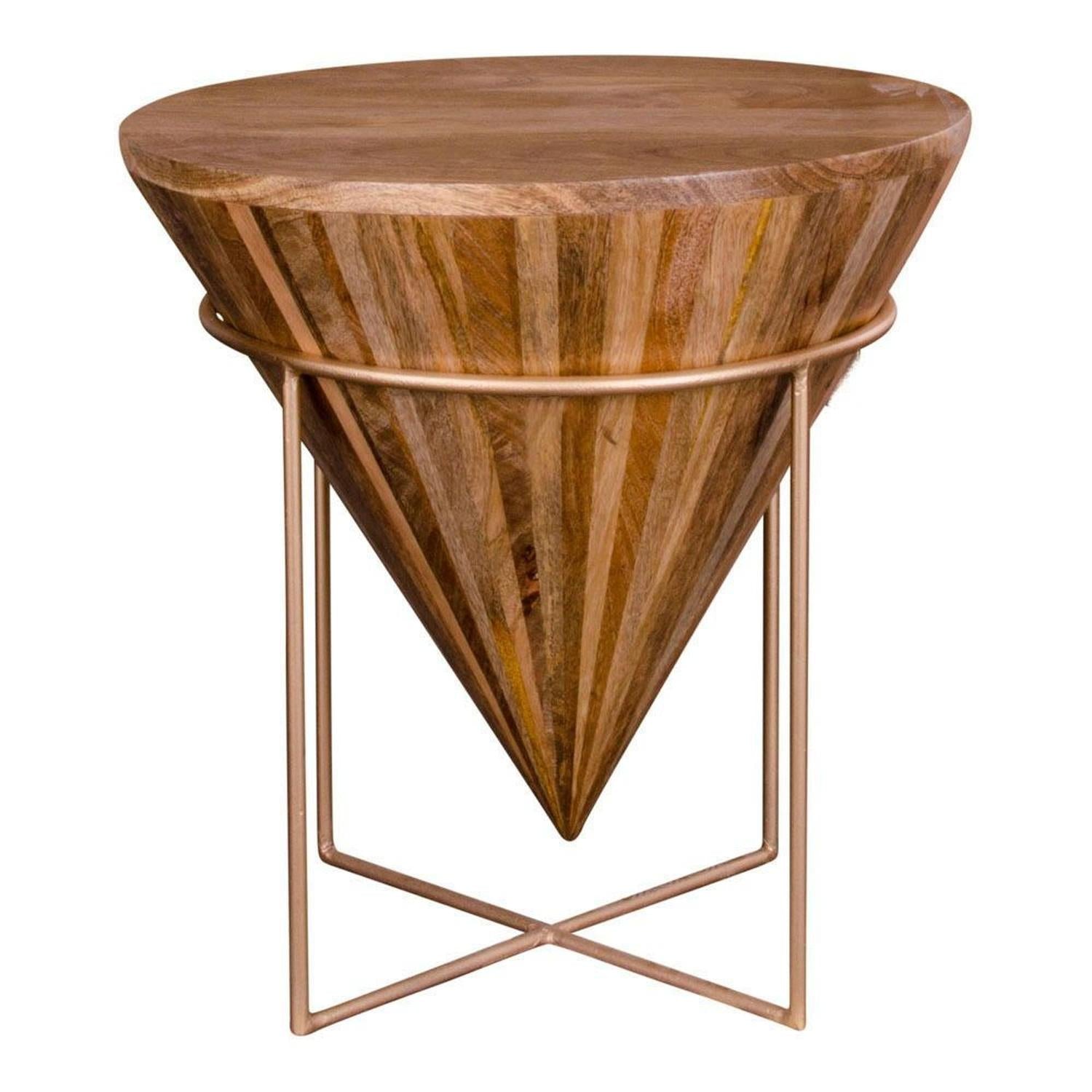 Couchtisch Hapur Ø45cm aus Mangoholz-Couchtisch-House Nordic-le canapé