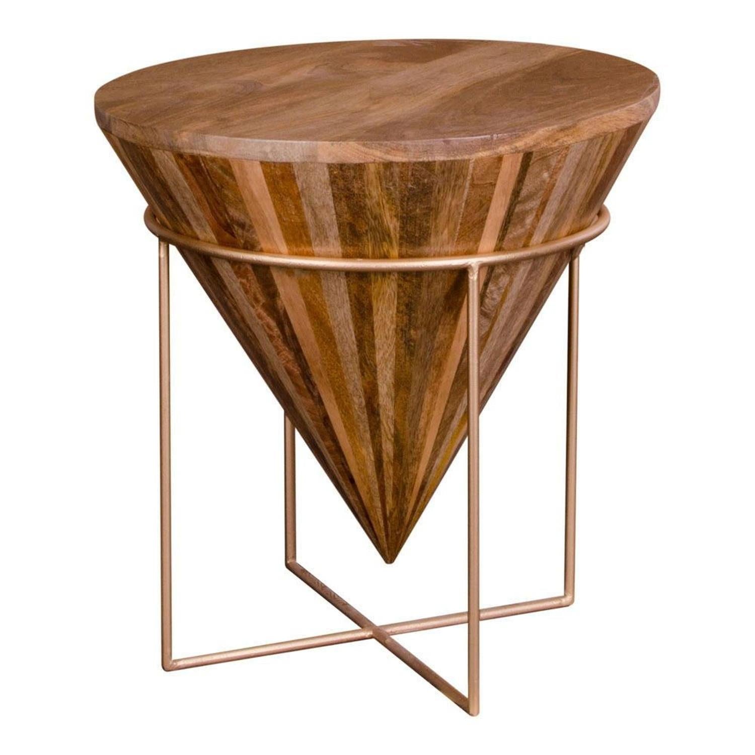 Couchtisch Hapur Ø45cm aus Mangoholz-Couchtisch-House Nordic-le canapé