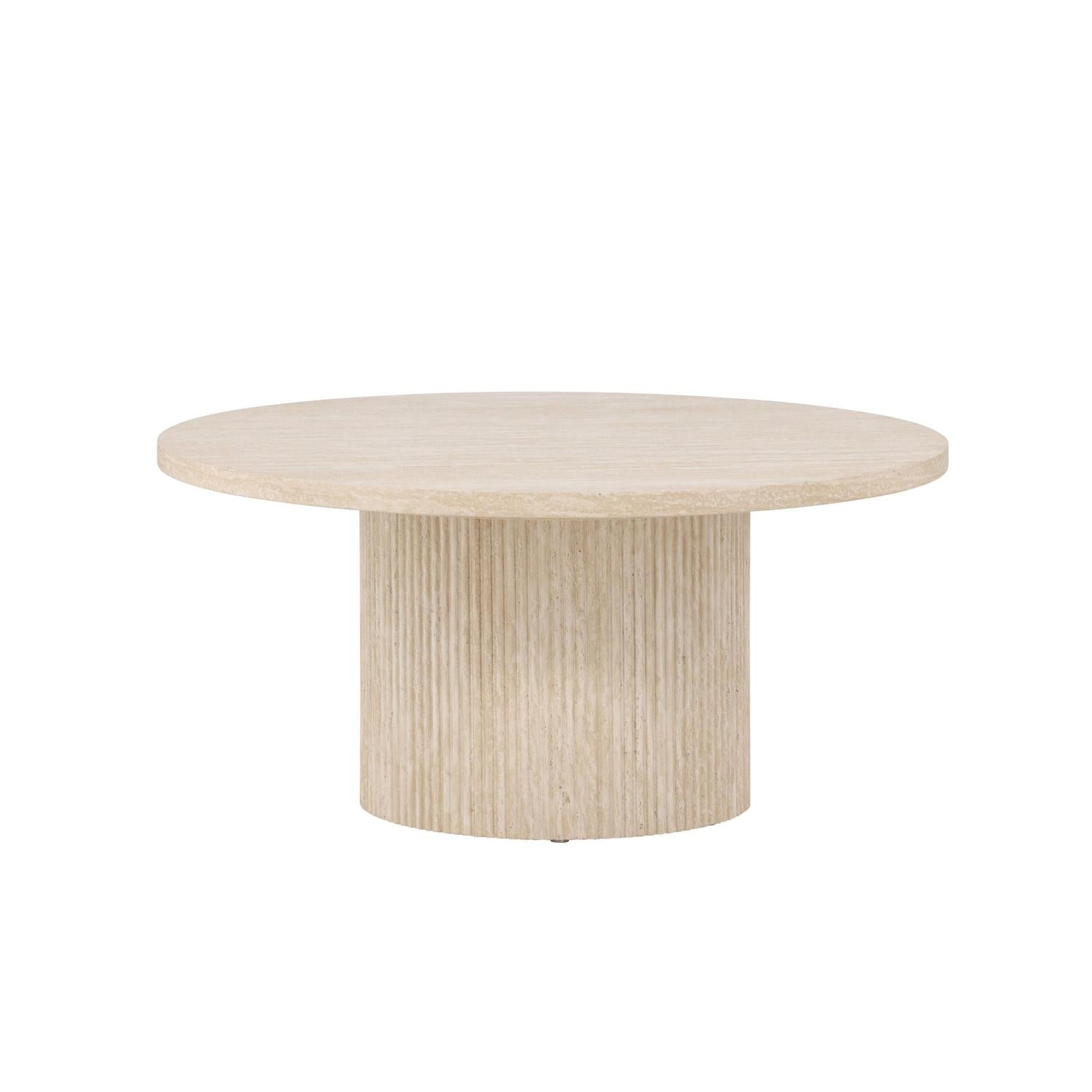 Couchtisch Härön Ø80cm - Beige-Couchtisch-Venture Home-le canapé