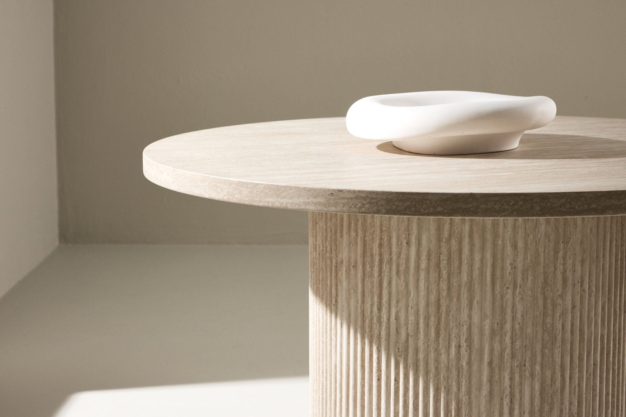 Couchtisch Härön Ø80cm - Beige-Couchtische-Venture Home-le canapé