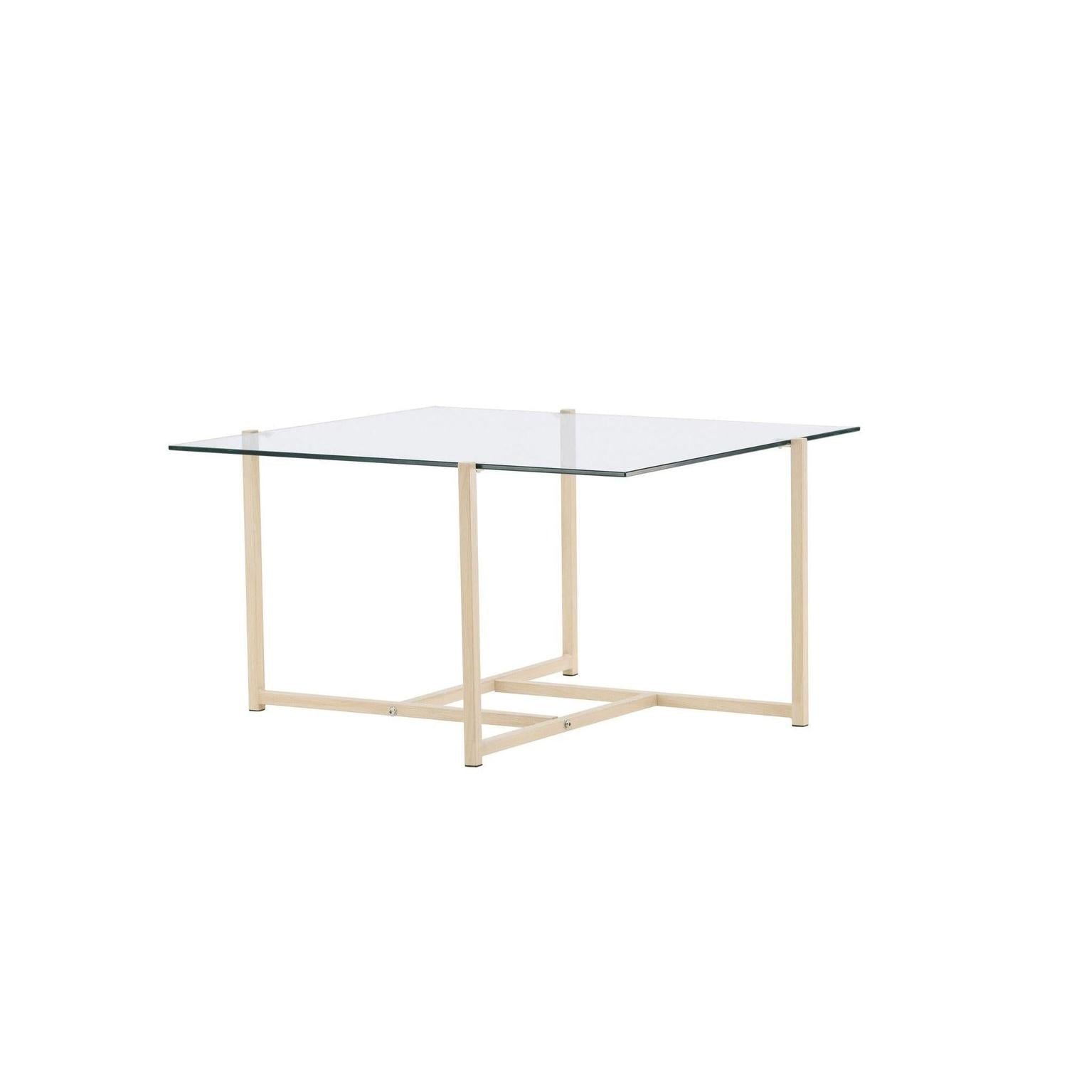 Couchtisch Hybrid 80cm aus Glas - Gold-Couchtisch-Venture Home-le canapé