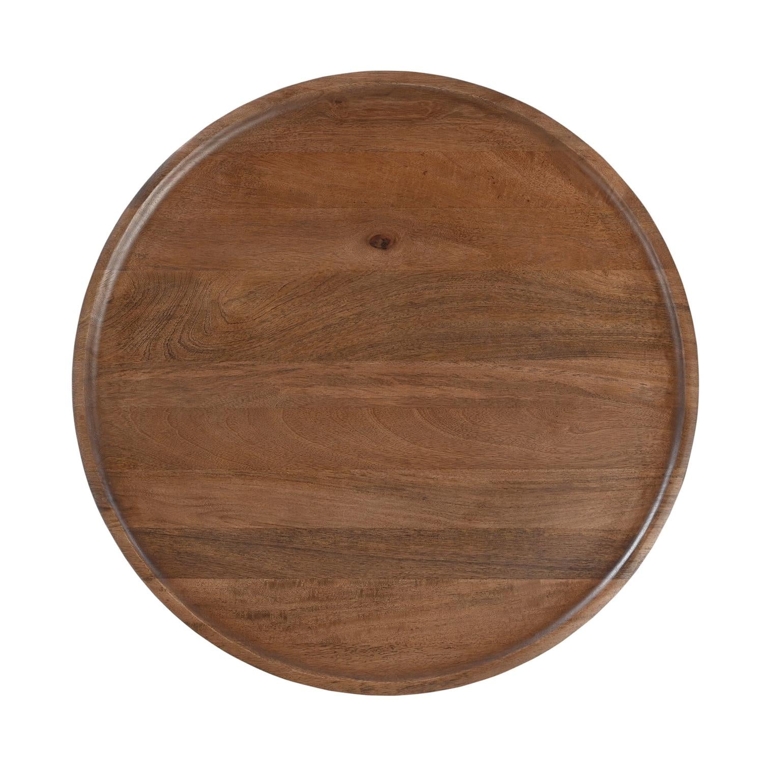 Couchtisch Jade aus Mangoholz Ø75cm - Dunkelbraun-Couchtische-Benoa-le canapé