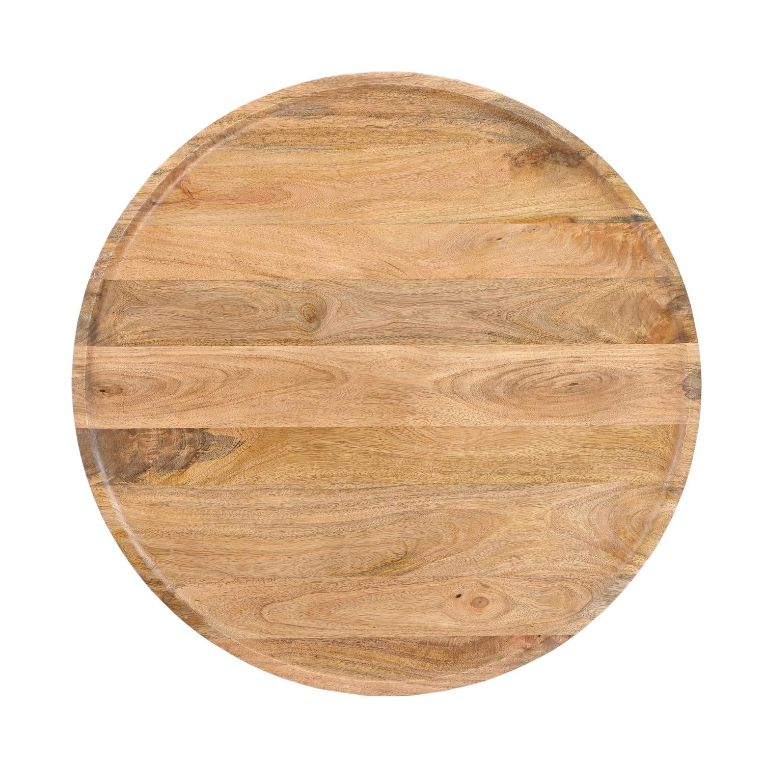 Couchtisch Jade aus Mangoholz Ø75cm - Hellbraun-Couchtische-Benoa-le canapé