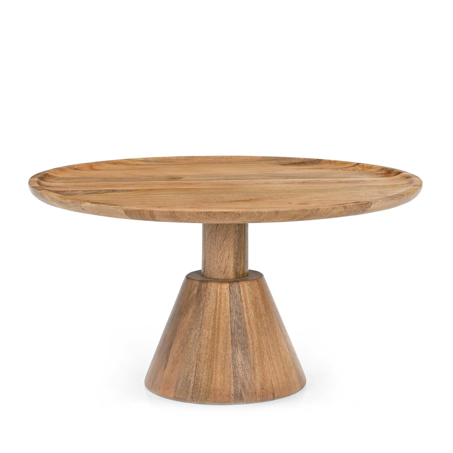 Couchtisch Jade aus Mangoholz Ø75cm - Hellbraun-Couchtische-Benoa-le canapé
