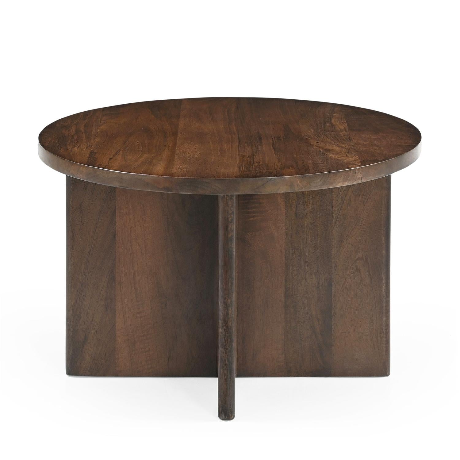 Couchtisch Jade Ø60cm - Dunkelbraun-Couchtische-Benoa-le canapé