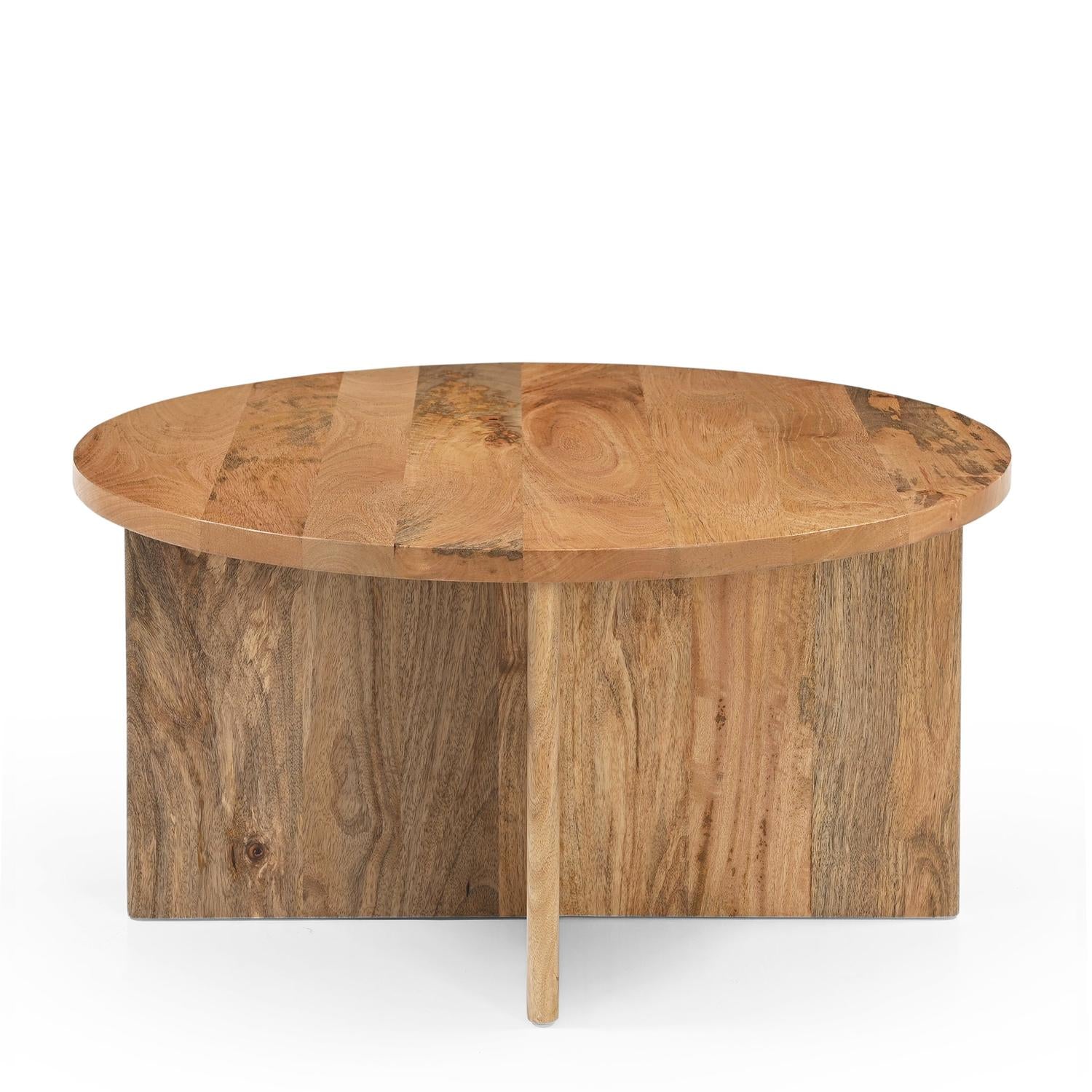 Couchtisch Jade Ø80cm - Hellbraun-Couchtische-Benoa-le canapé