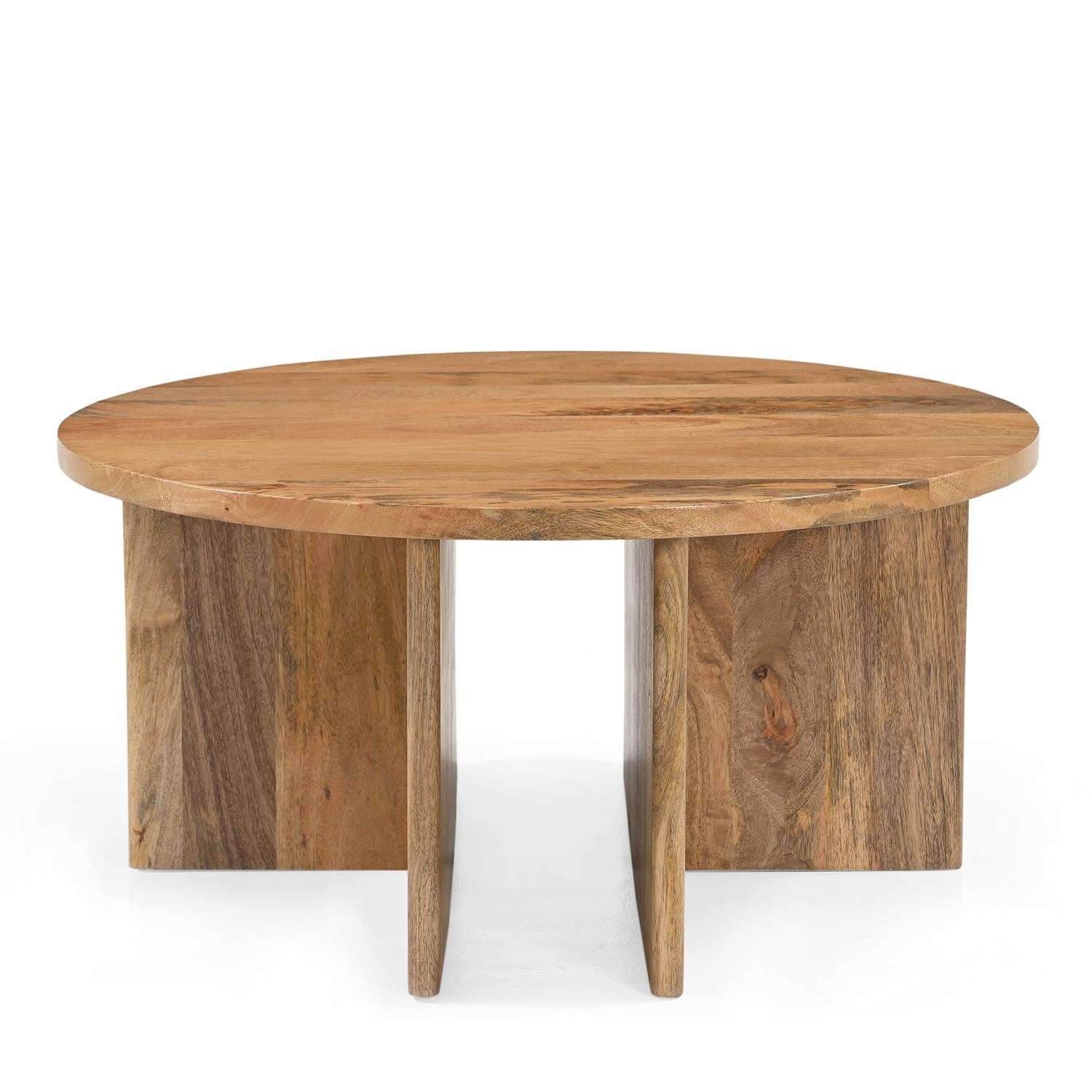 Couchtisch Jade Ø80cm - Hellbraun-Couchtische-Benoa-le canapé