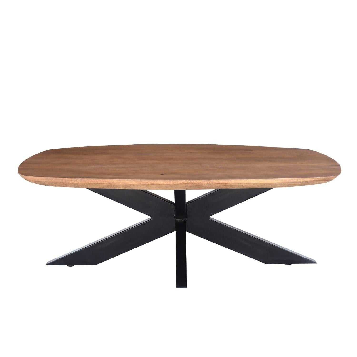 Couchtisch Jesper aus Mangoholz 120cm - Hellbraun-Couchtische-Livingfurn-le canapé