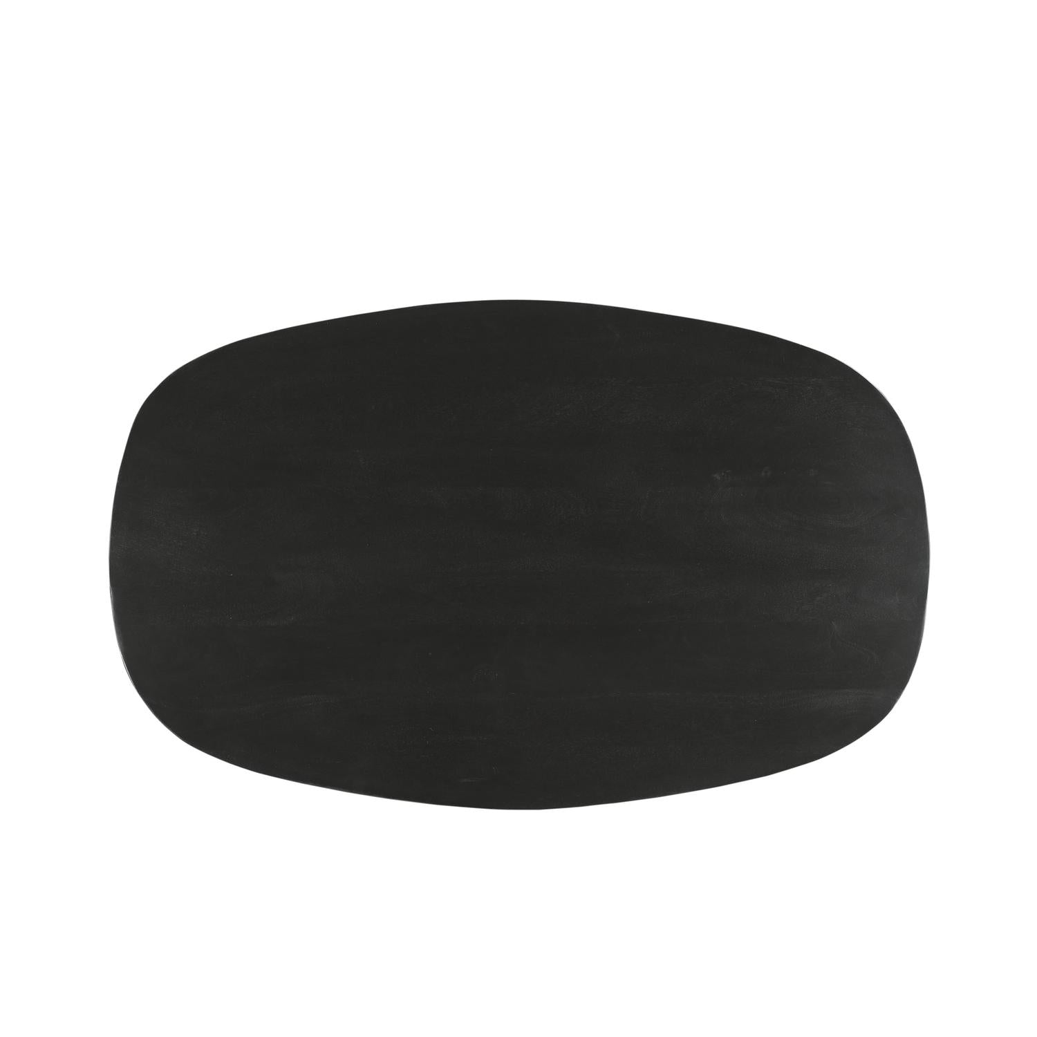 Couchtisch Jesper aus Mangoholz 120cm - Schwarz-Couchtische-Livingfurn-le canapé