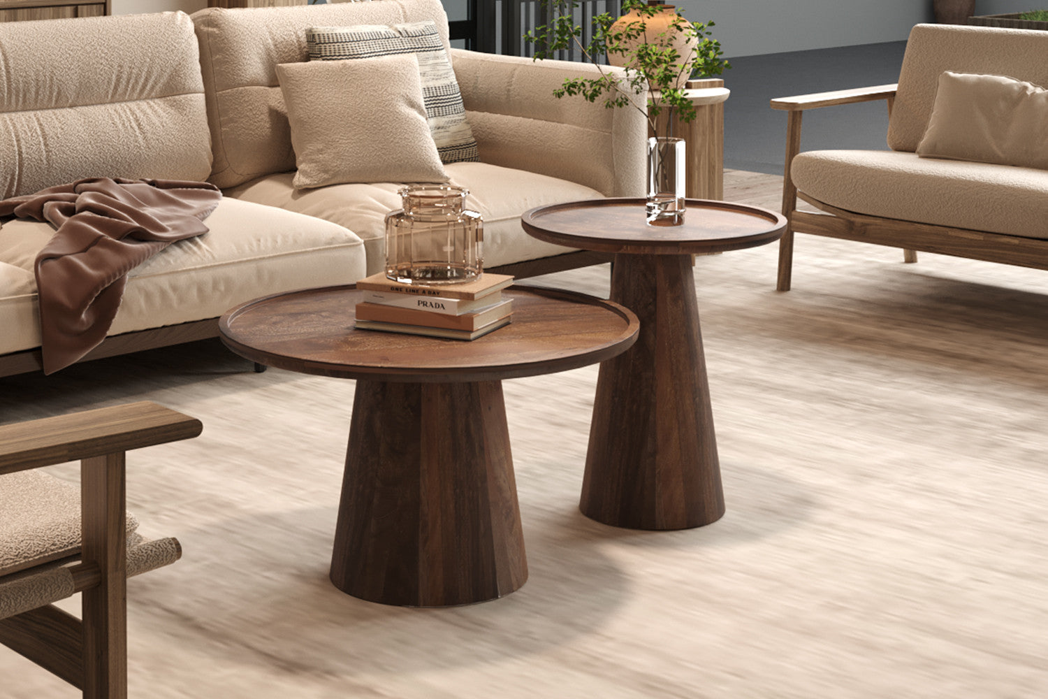 Couchtisch Jules Ø65cm - Braun-Couchtisch-Rousseau-le canapé