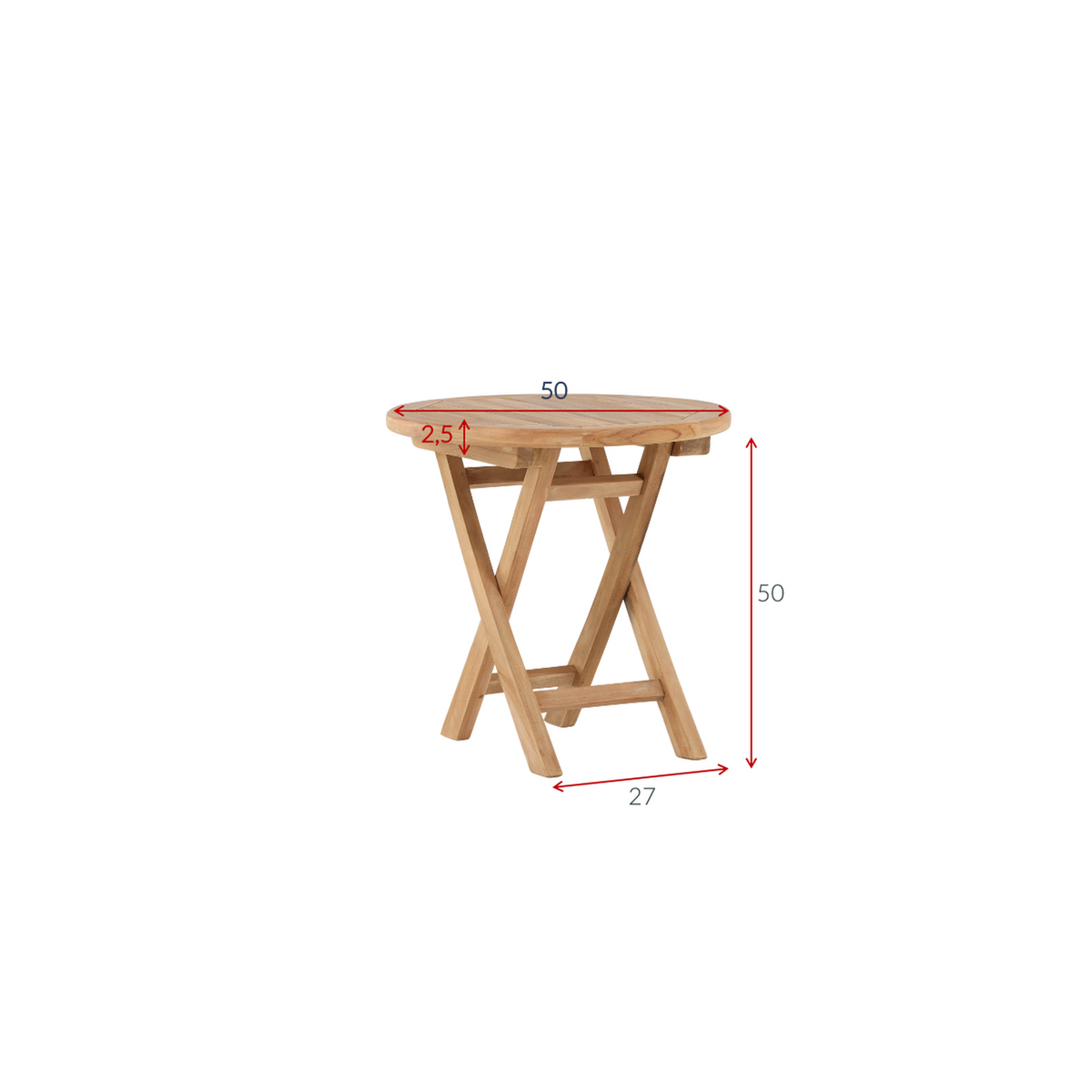 Couchtisch Kenya Ø50cm aus Massivholz-Loungetische-Venture Home-le canapé