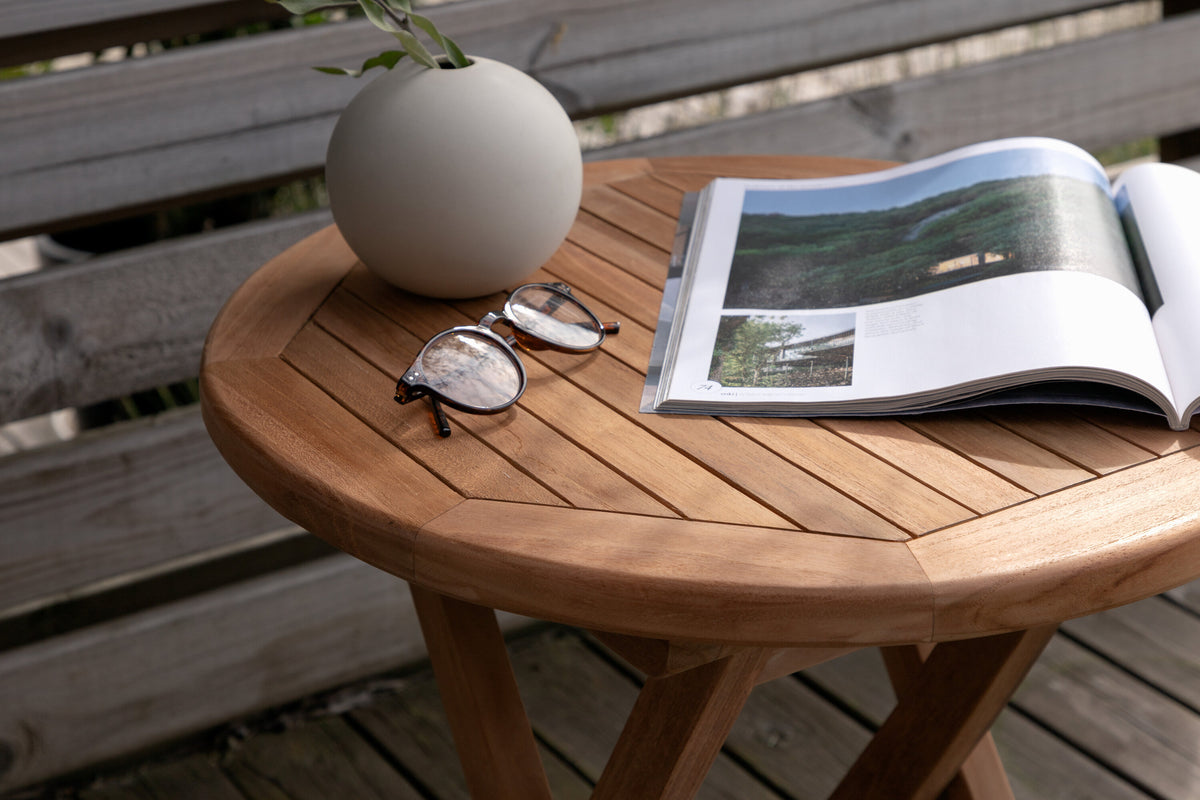 Couchtisch Kenya Ø50cm aus Massivholz-Loungetische-Venture Home-le canapé