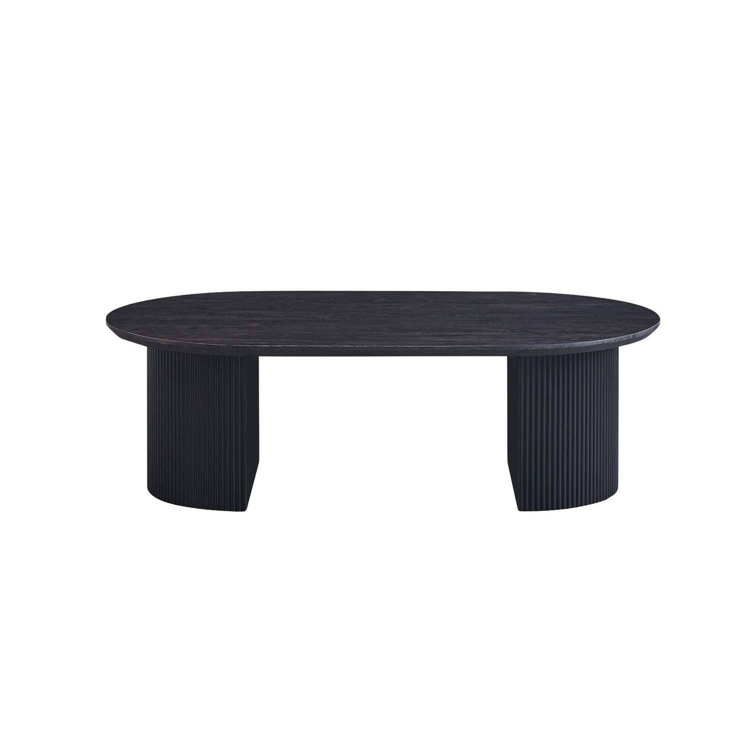 Couchtisch Lagos Oval 120cm - Dunkelbraun-Couchtisch-Rousseau-le canapé