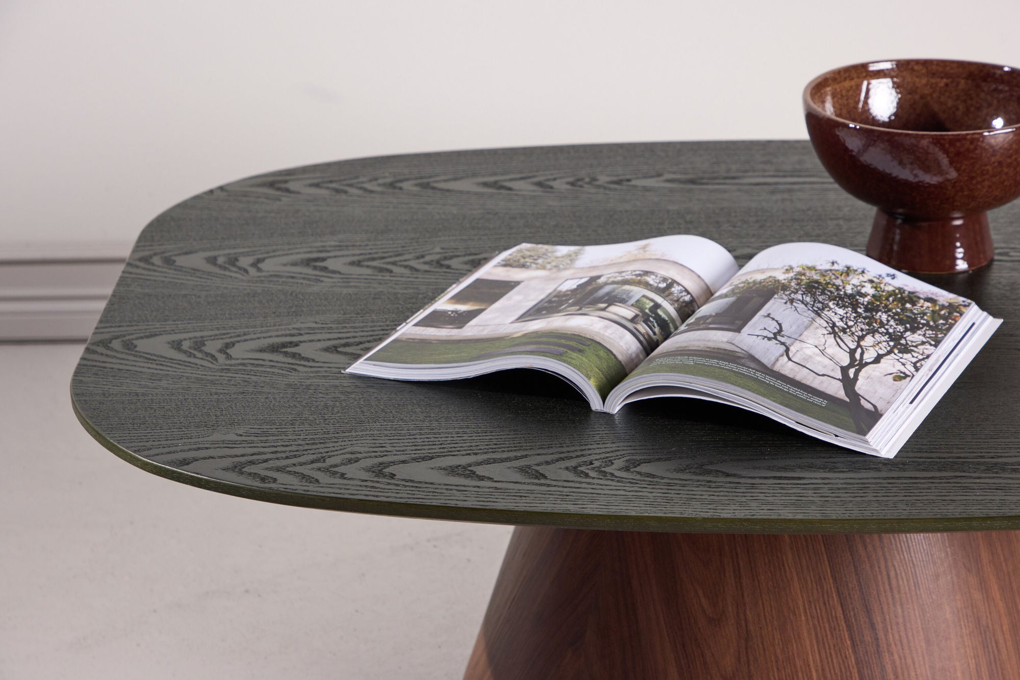 Couchtisch Lanzo 120cm - Dunkelgrün & Braun-Couchtische-Venture Home-le canapé