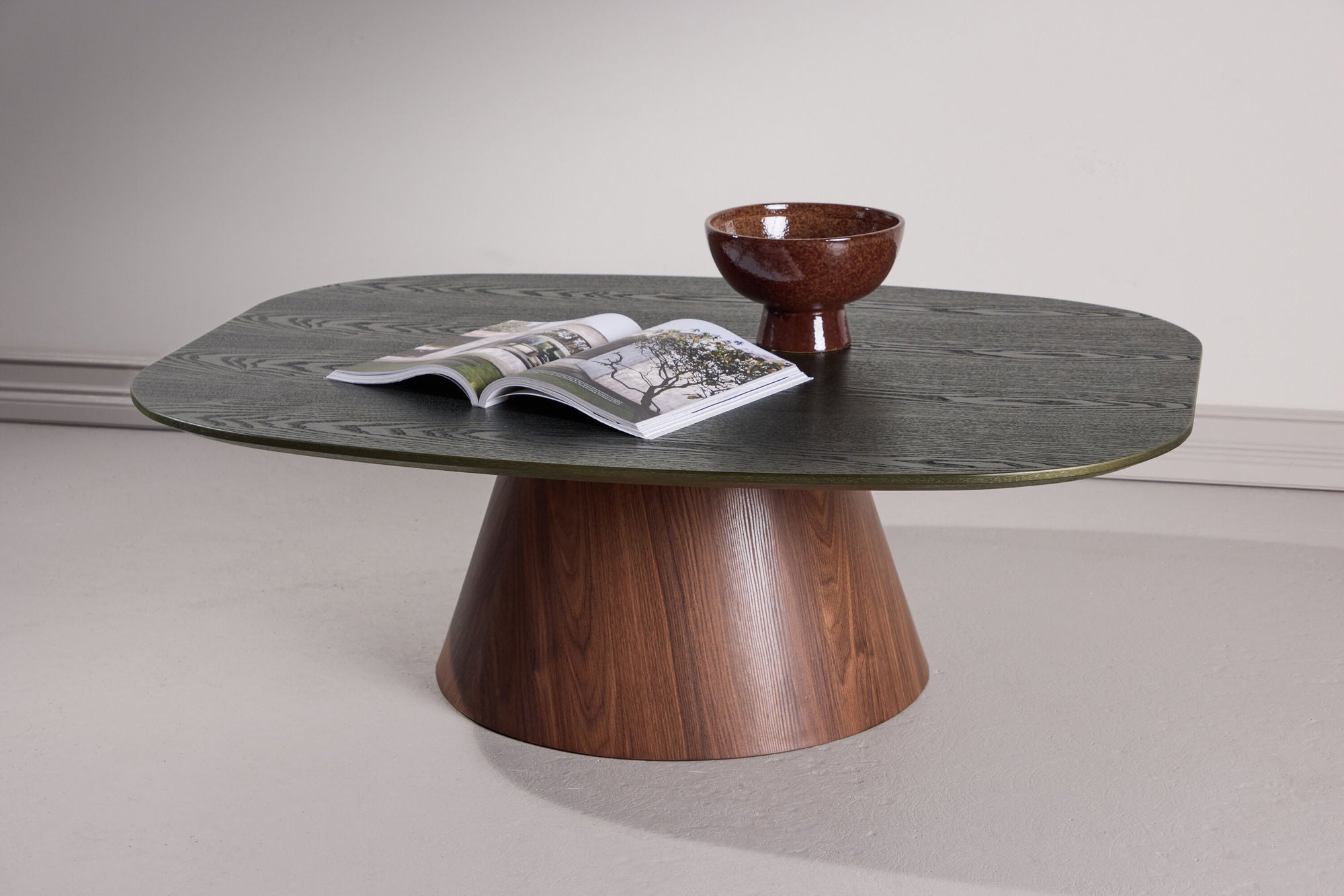 Couchtisch Lanzo 120cm - Dunkelgrün & Braun-Couchtische-Venture Home-le canapé