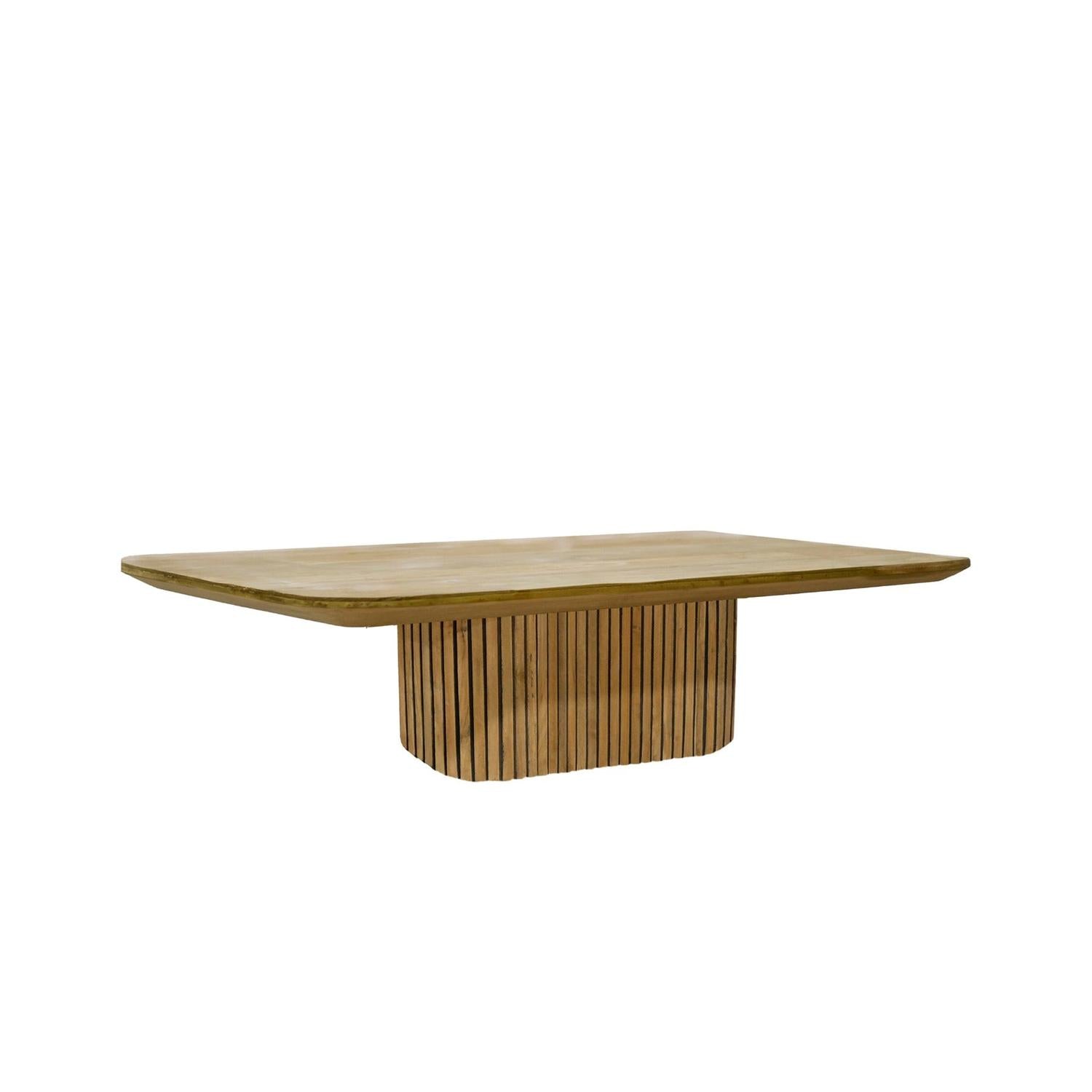Couchtisch Lausanne aus Teakholz 120*70cm - Hellbraun-Couchtisch-Livingfurn-le canapé