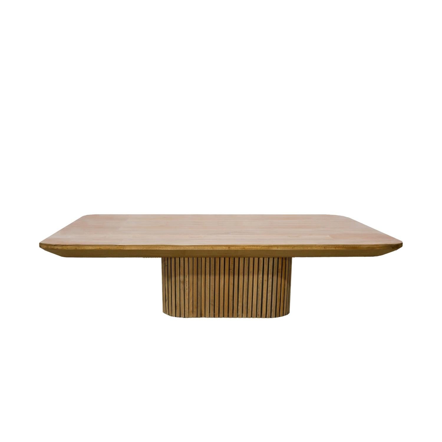 Couchtisch Lausanne aus Teakholz 120*70cm - Hellbraun-Couchtisch-Livingfurn-le canapé