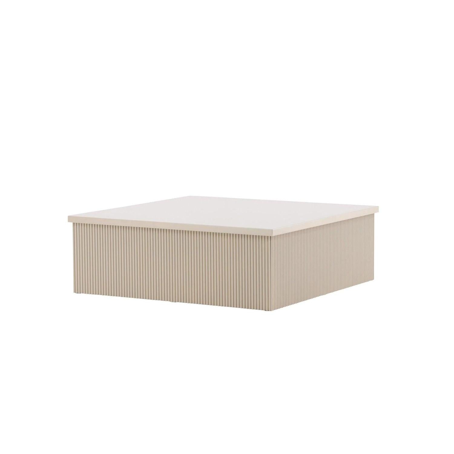 Couchtisch Lenox 90*90cm - Beige-Couchtische-Venture Home-le canapé