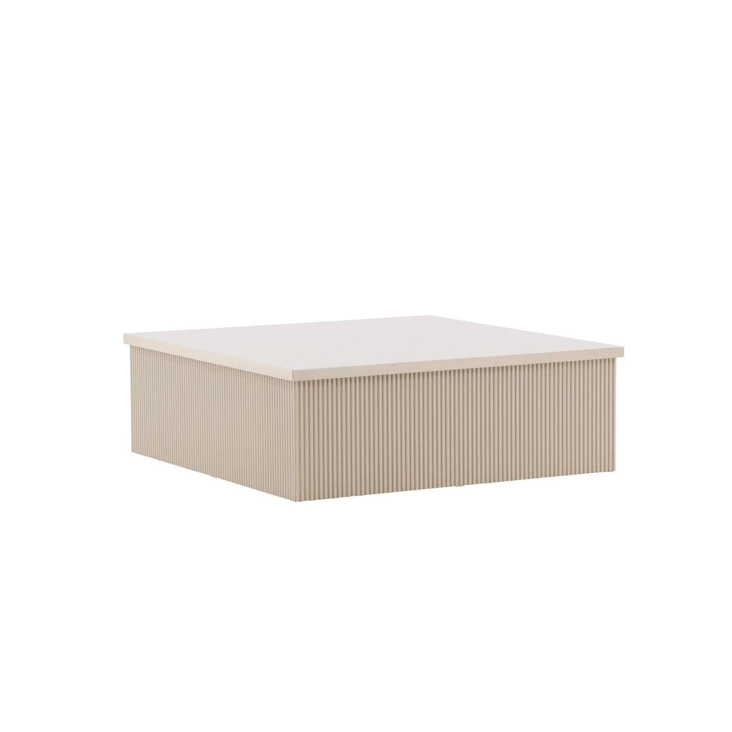 Couchtisch Lenox 90*90cm - Beige-Couchtische-Venture Home-le canapé