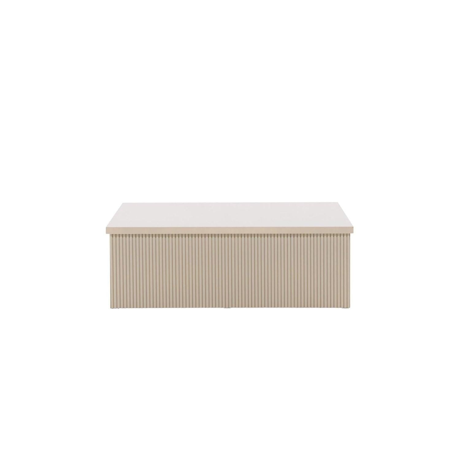 Couchtisch Lenox 90*90cm - Beige-Couchtische-Venture Home-le canapé