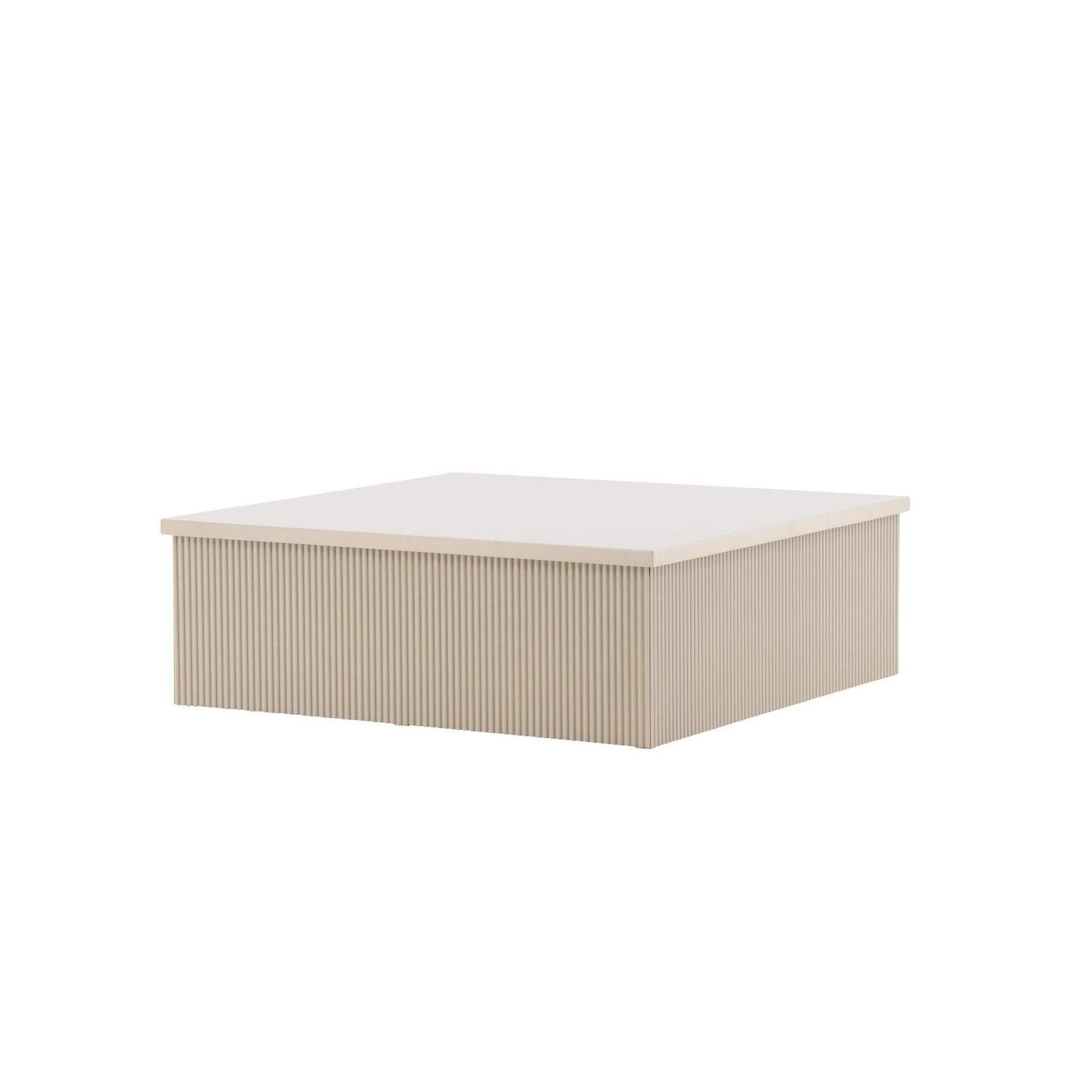 Couchtisch Lenox 90*90cm - Beige-Couchtische-Venture Home-le canapé