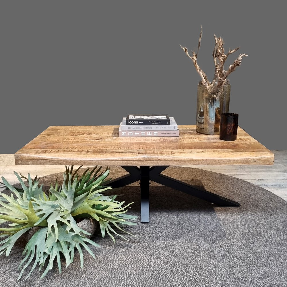 Couchtisch Live Edge 130cm - Natur-Couchtisch-Benoa-le canapé