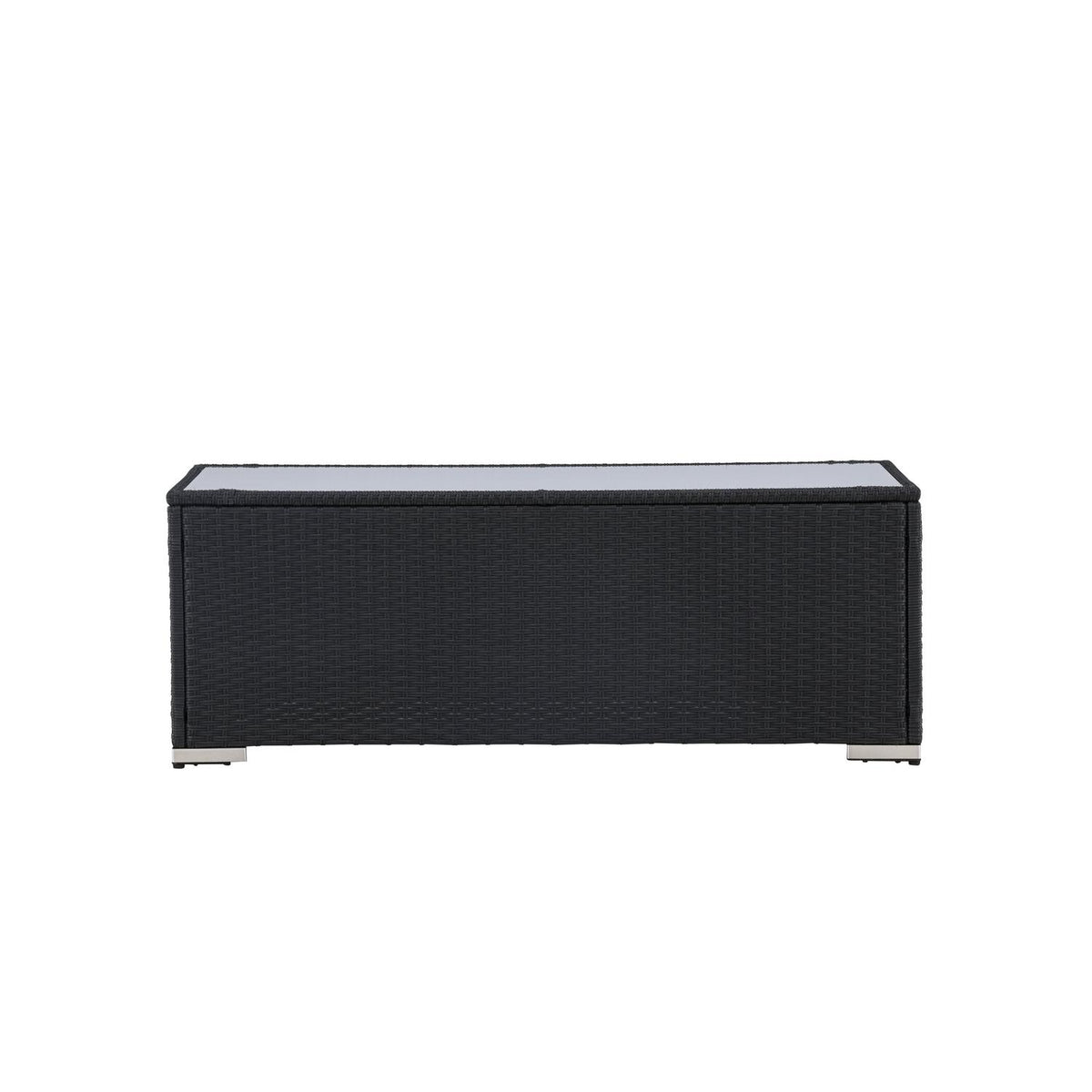 Couchtisch London 120cm aus Polyrattan - Schwarz-Loungetische-Venture Home-le canapé
