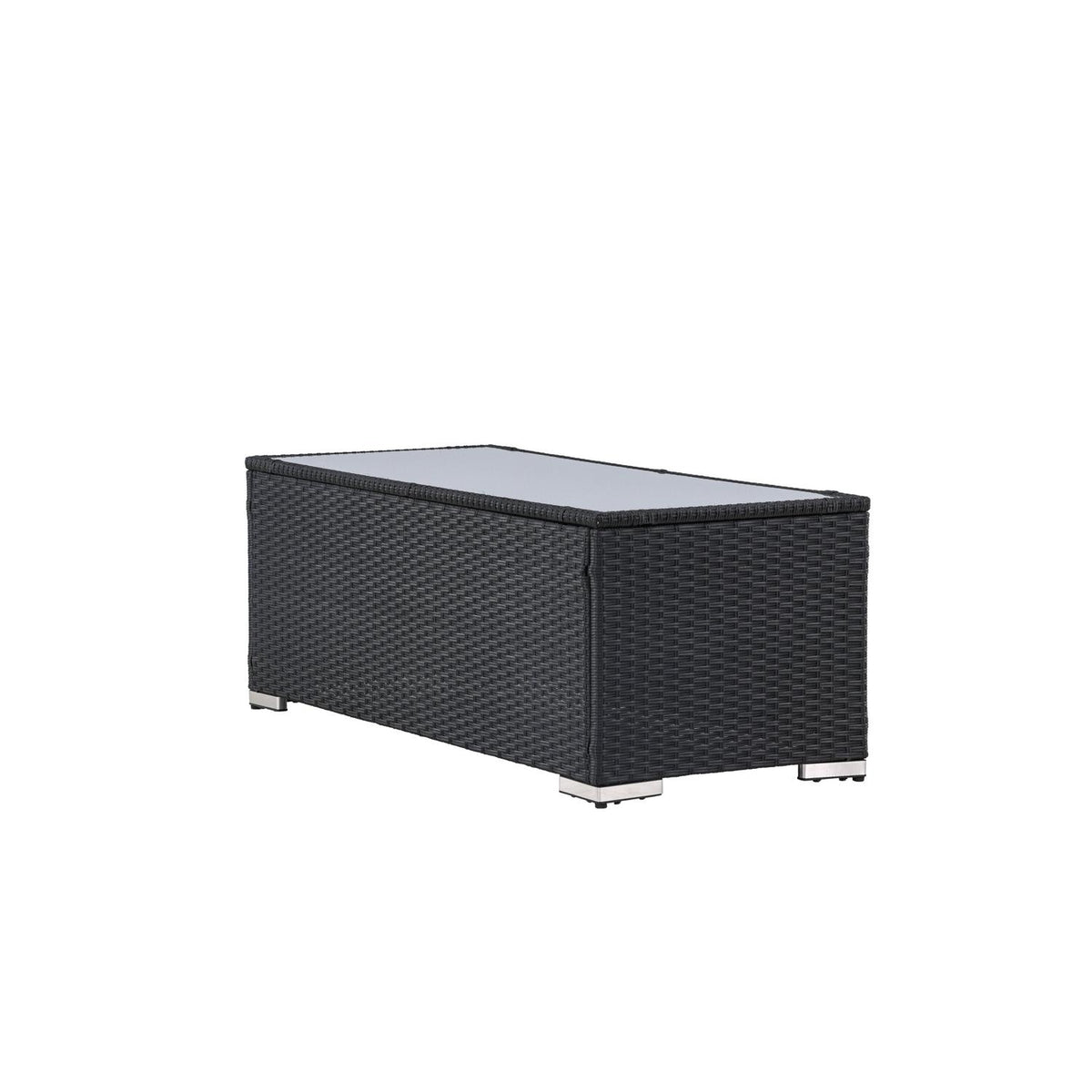Couchtisch London 120cm aus Polyrattan - Schwarz-Loungetische-Venture Home-le canapé