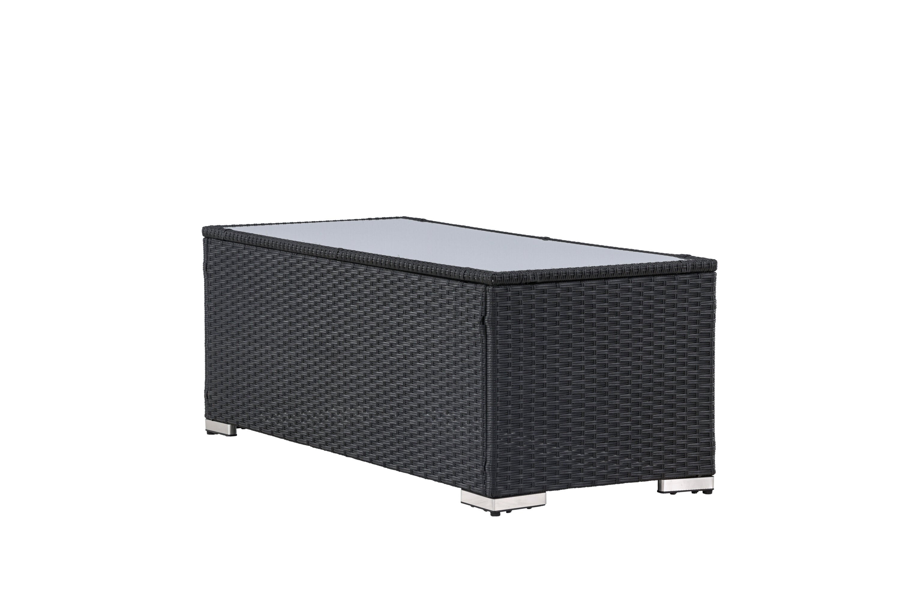 Couchtisch London 120cm aus Polyrattan - Schwarz-Loungetische-Venture Home-le canapé