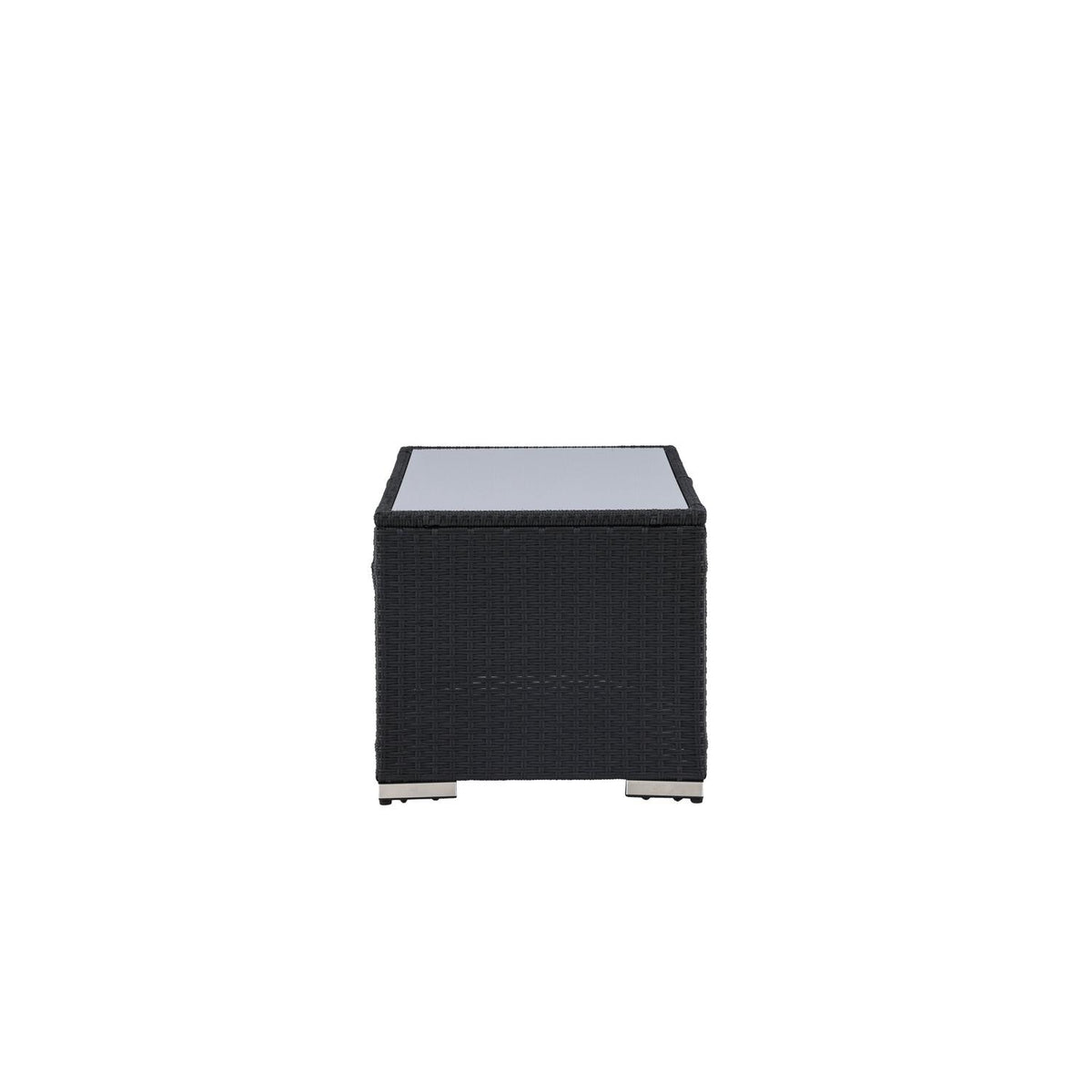 Couchtisch London 120cm aus Polyrattan - Schwarz-Loungetische-Venture Home-le canapé