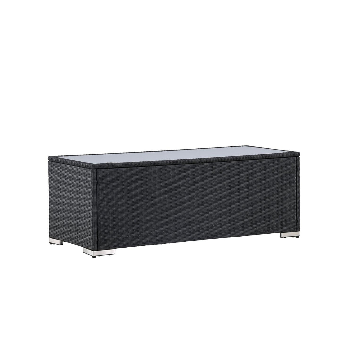 Couchtisch London 120cm aus Polyrattan - Schwarz-Loungetische-Venture Home-le canapé