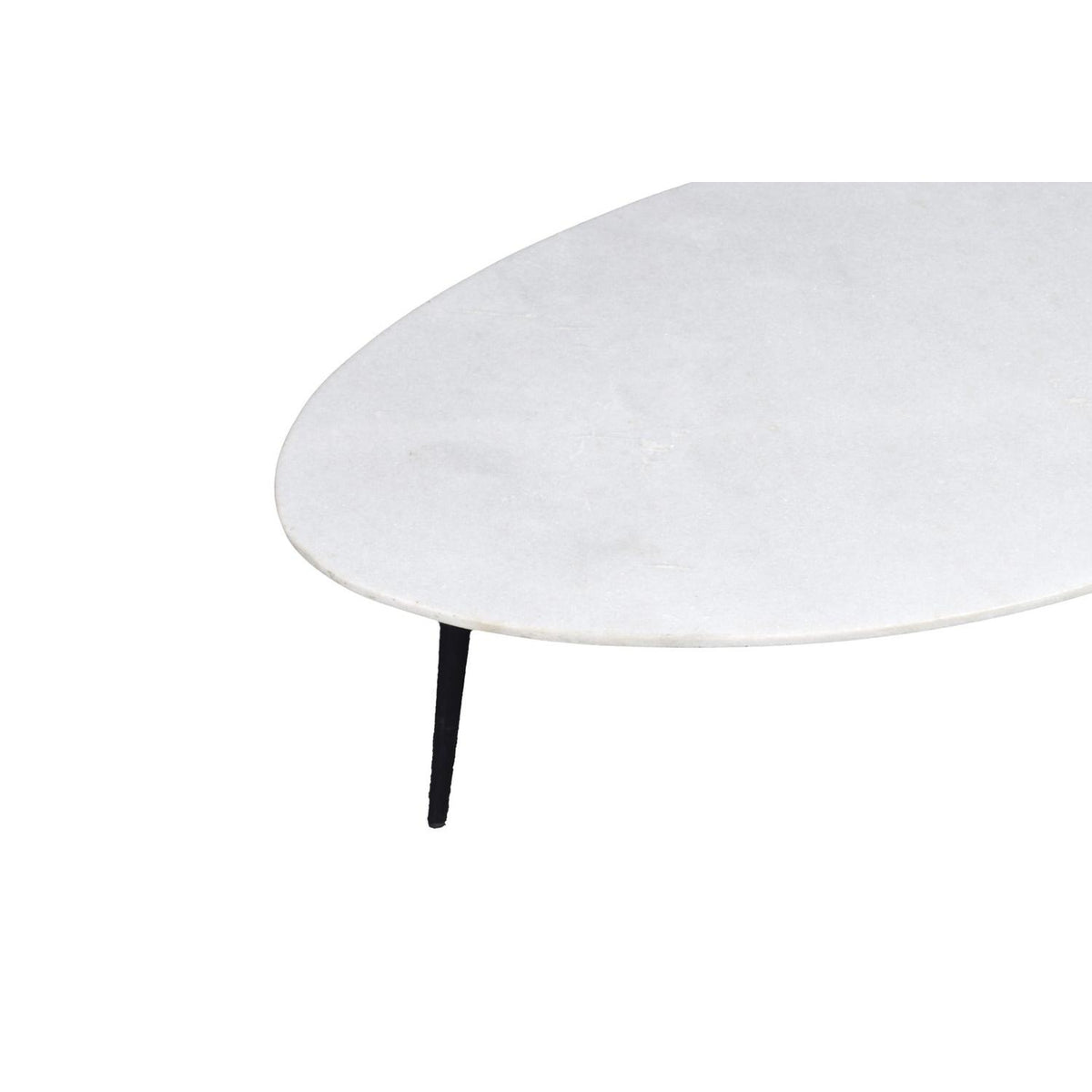 Couchtisch Luca Ø70cm aus Stein - Weiß-Couchtische-Livingfurn-le canapé