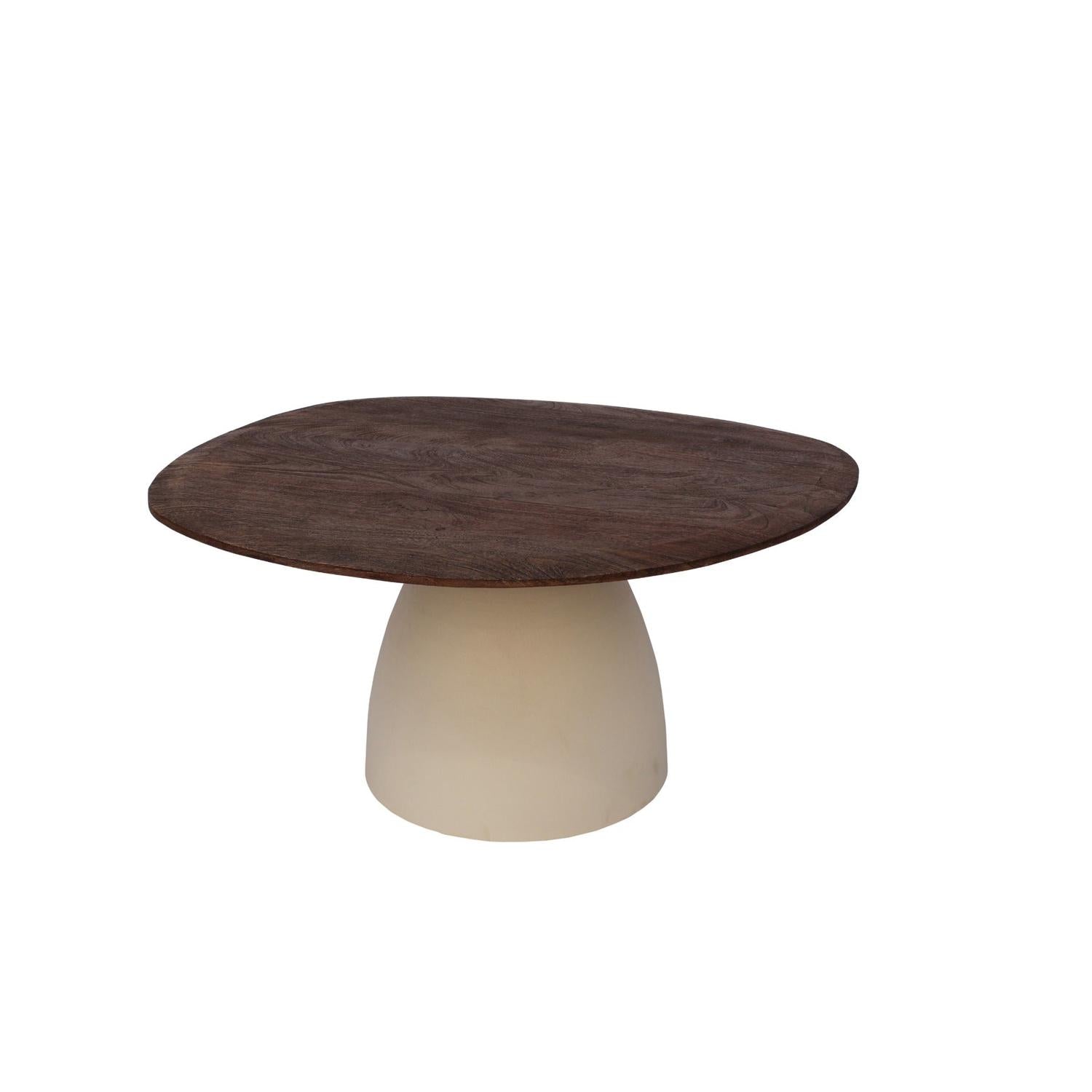 Couchtisch Marron aus Mangoholz - Braun-Couchtische-Livingfurn-le canapé