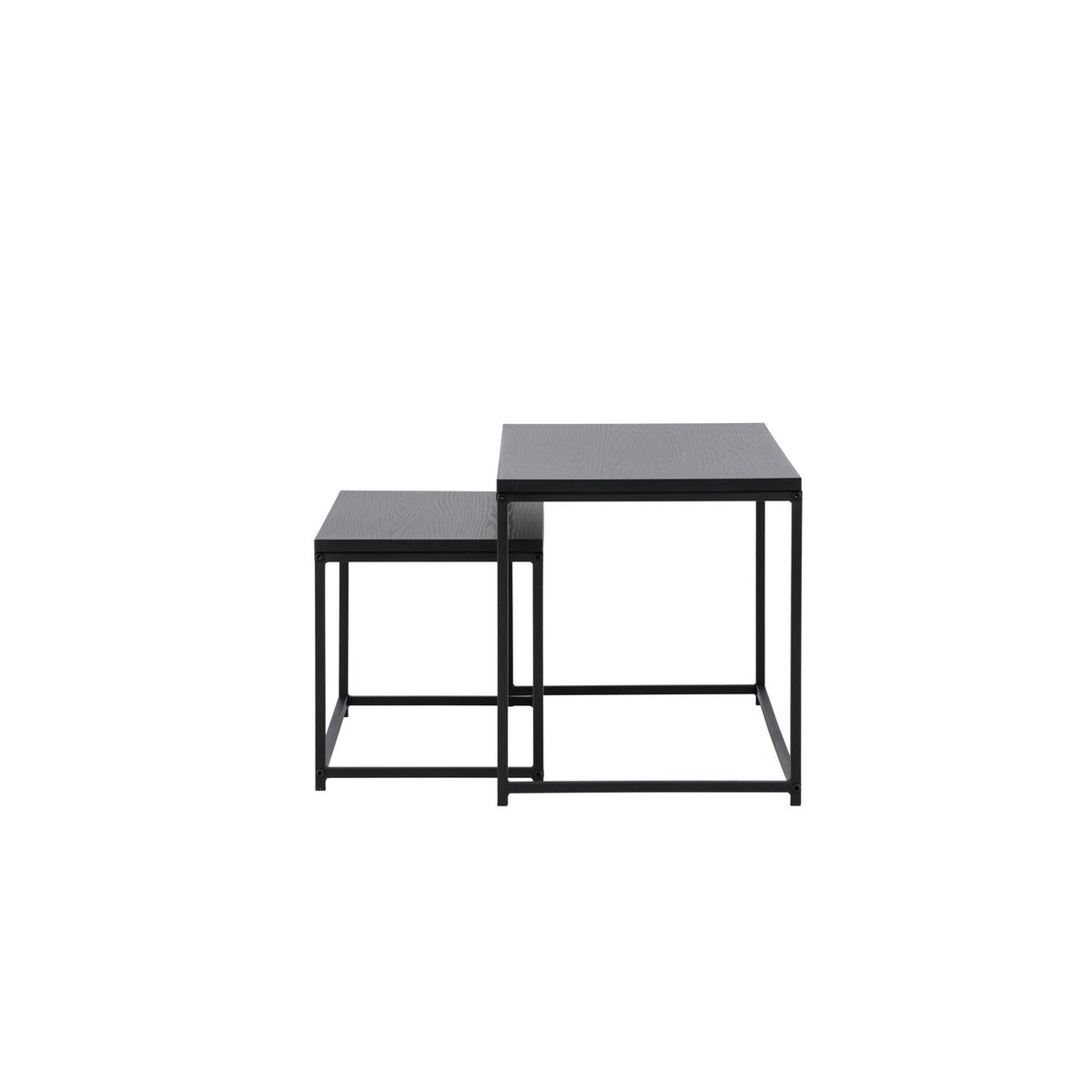 Couchtisch Metall 100cm mit Metallbeinen - Schwarz-Couchtische-Venture Home-le canapé
