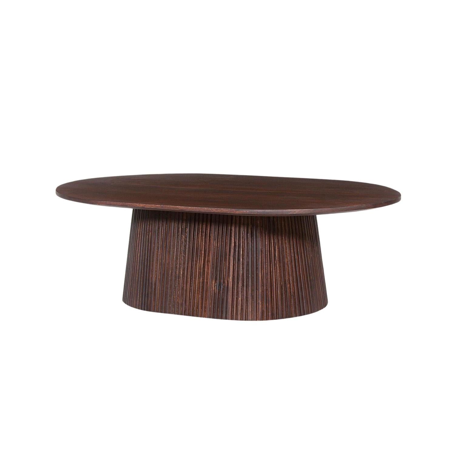 Couchtisch Miguel 120cm Oval - Dunkelbraun-Couchtisch-Rousseau-le canapé