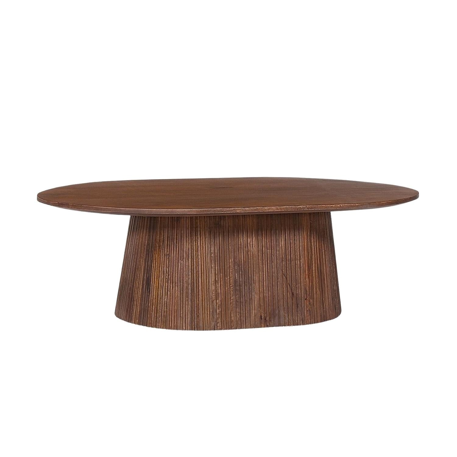 Couchtisch Miguel 120cm Oval - Hellbraun-Couchtisch-Rousseau-le canapé