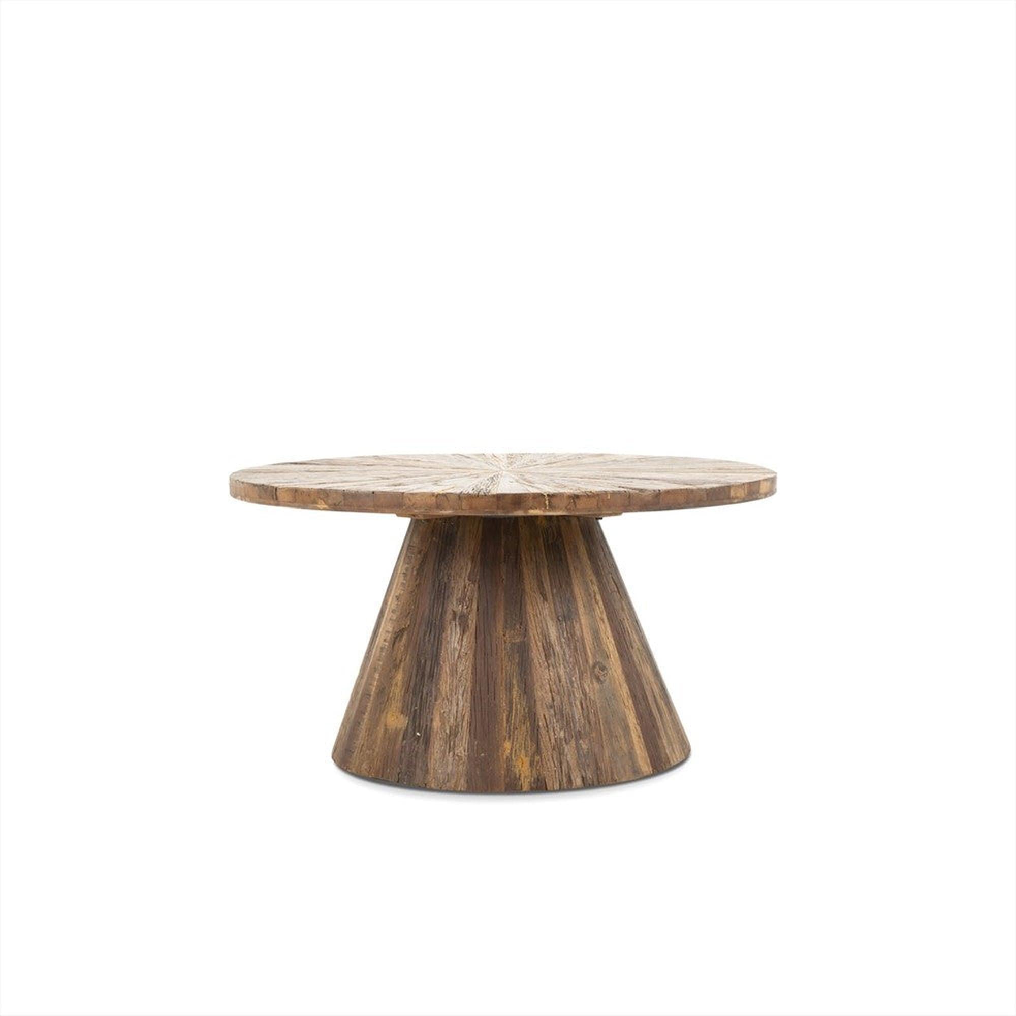 Couchtisch Nadia Ø75cm aus Teakholz - Braun-Couchtische-Benoa-le canapé