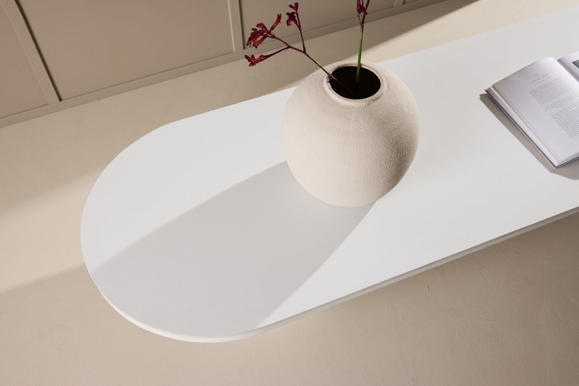 Couchtisch Narvik 190*60cm in Sinterstein Optik - Beige-Couchtische-Venture Home-le canapé