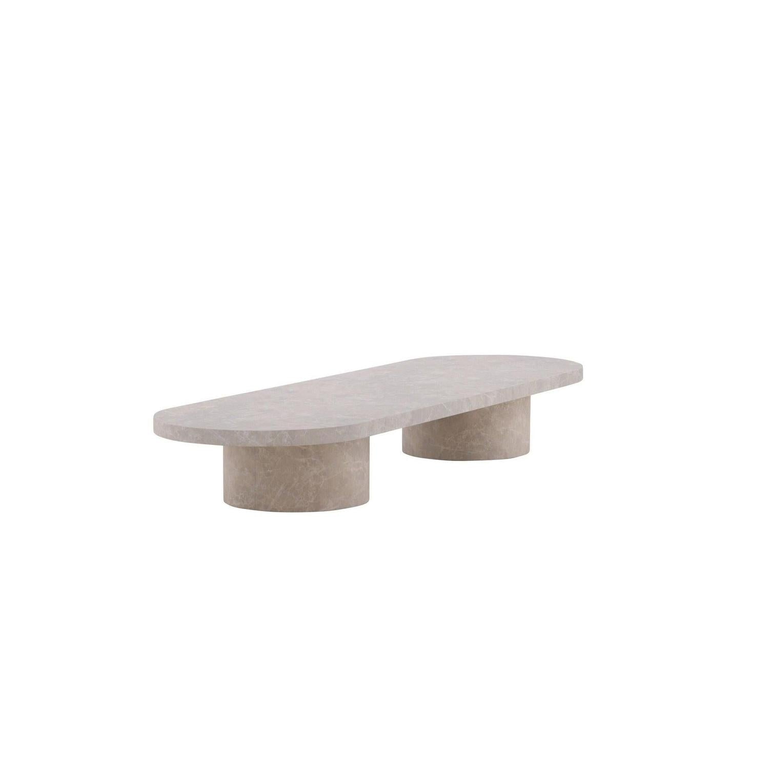 Couchtisch Narvik 190cm - Beige-Couchtisch-Venture Home-le canapé