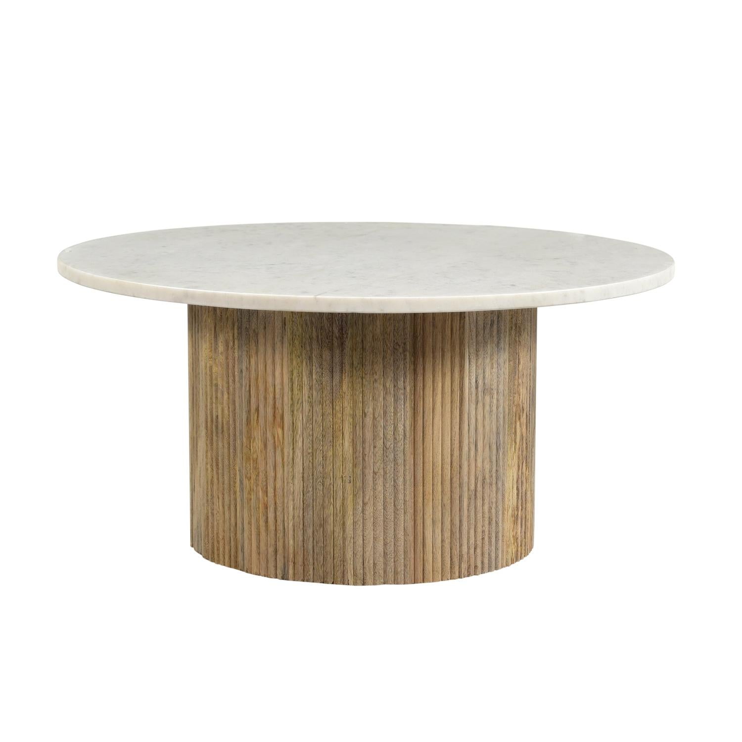 Couchtisch Nova Ø70cm - Weiß-Couchtische-Livingfurn-le canapé
