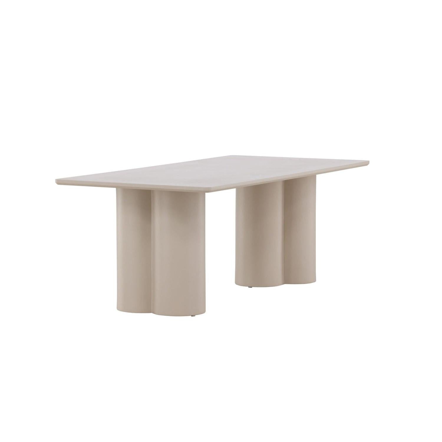 Couchtisch Olivia 120cm - Beige-Couchtische-Venture Home-le canapé