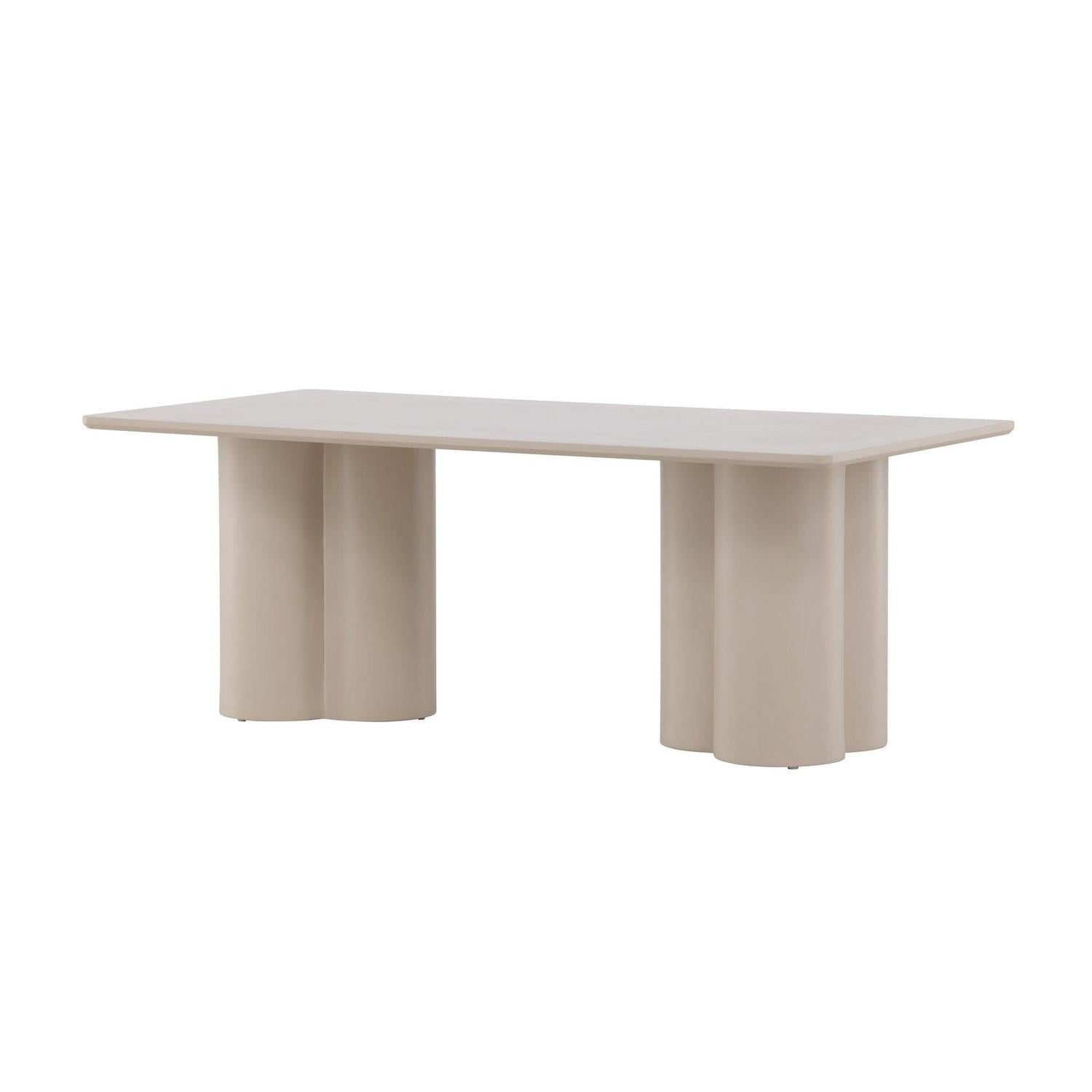 Couchtisch Olivia 120cm - Beige-Couchtische-Venture Home-le canapé